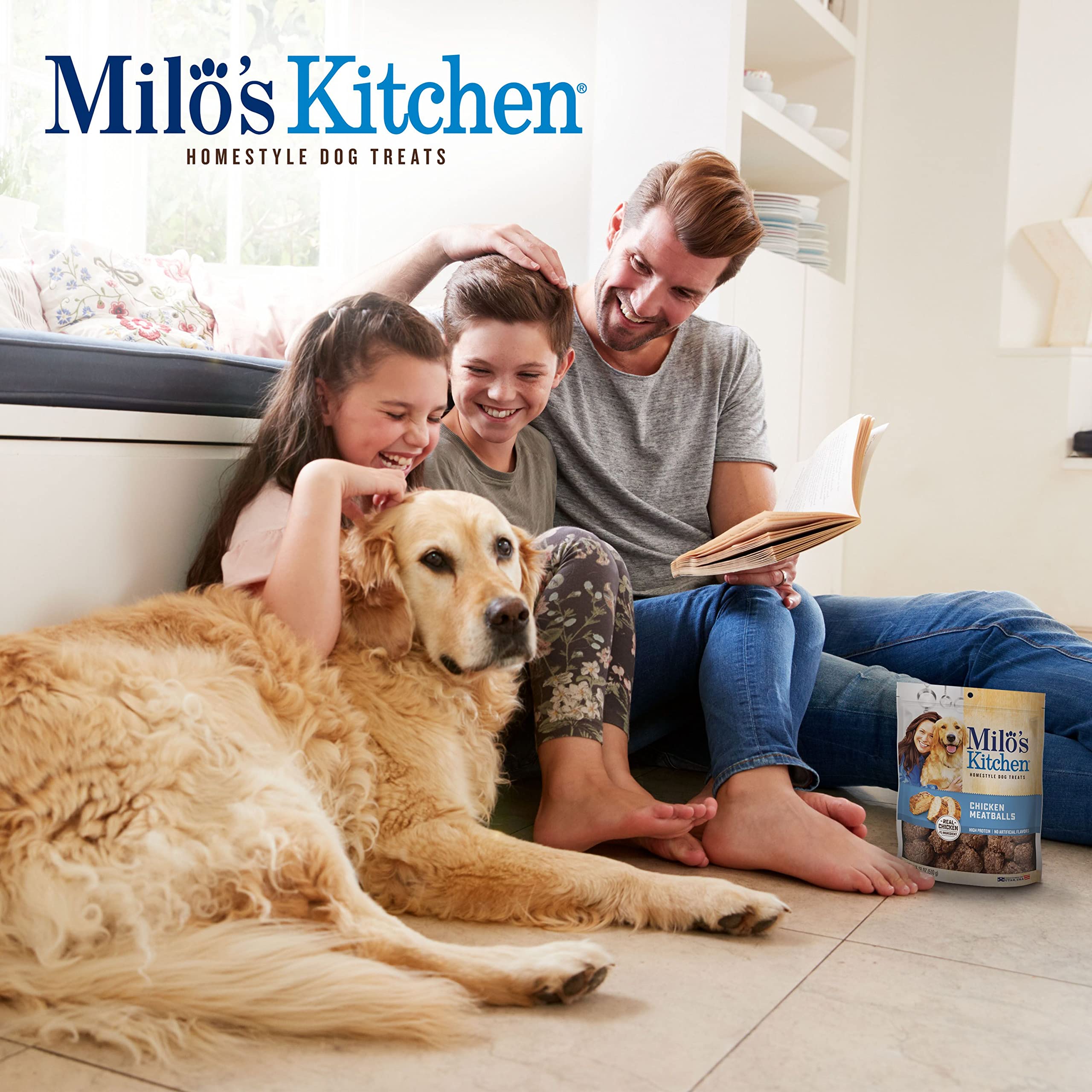 Milos Kitchen Homestyle Dog Treats, Chicken Meatballs, 18 Ounce, High Protein, No Artifical Flavors