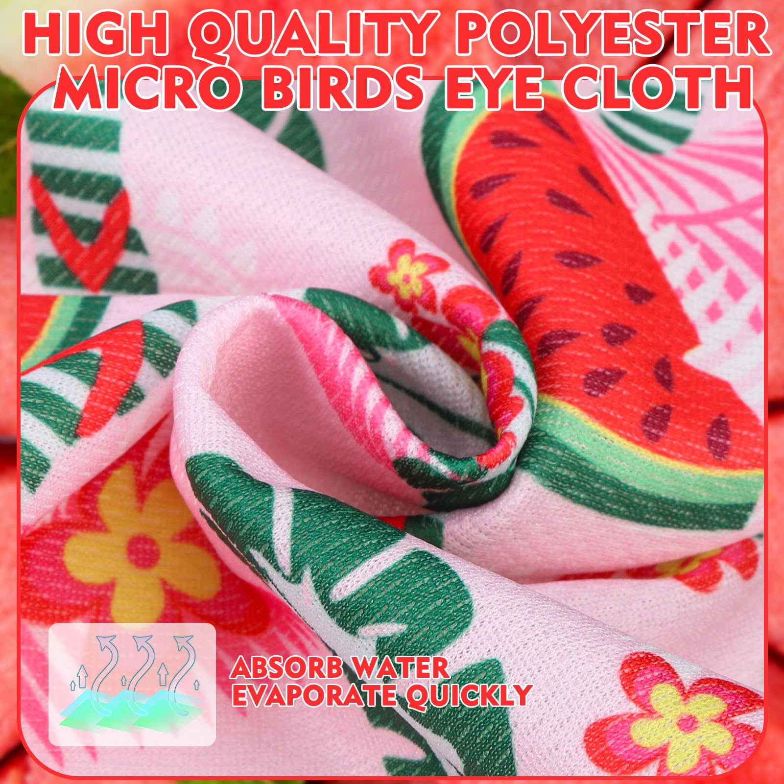 Expawlorer Dog Cooling Bandana - 4 Pack Hawaii Dog Bandanas, Summer Triangle Cool Scarfs Bibs, Hot Weather Pet Neck Cooler With