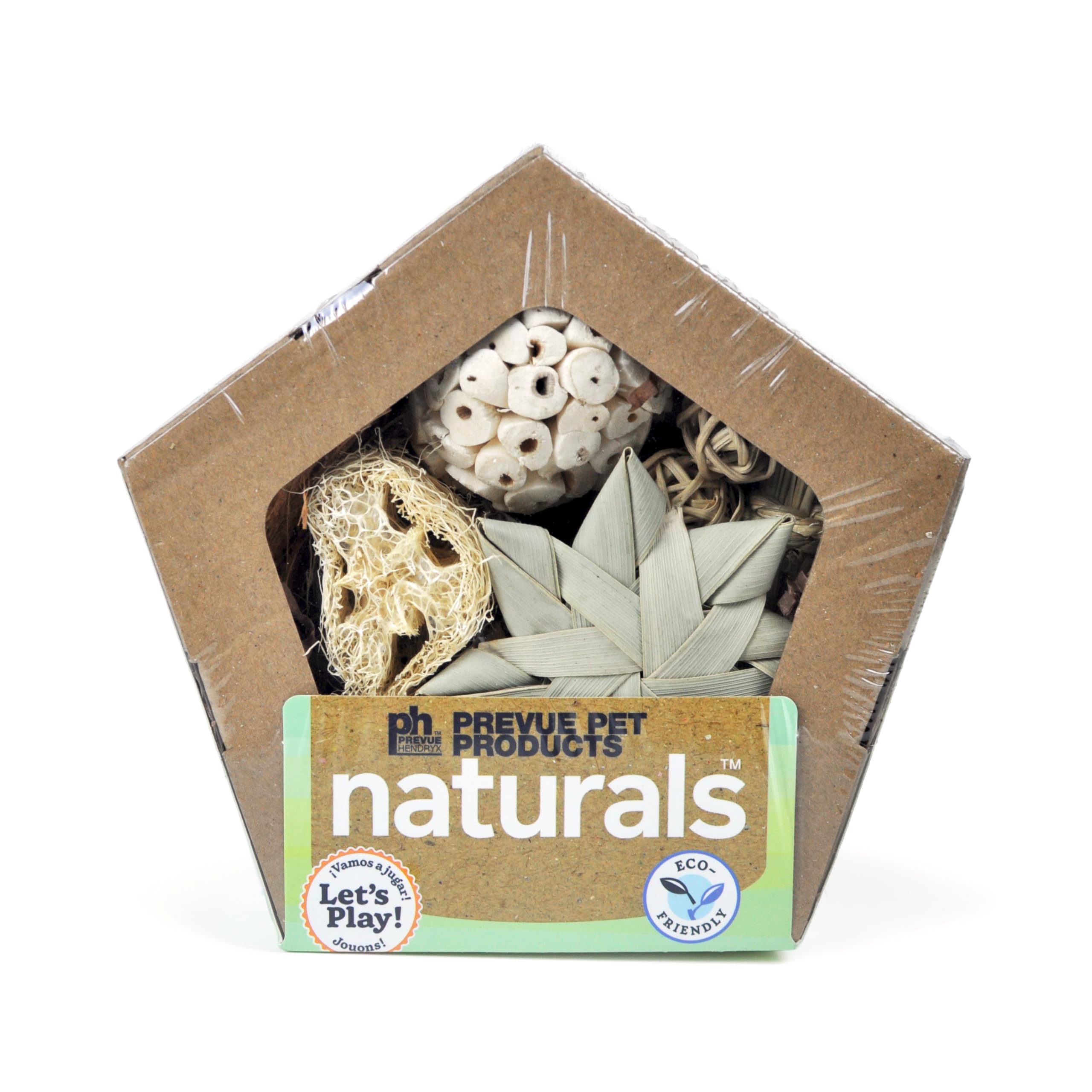 PH Prevue Hendryx Small Pentagon Forage n Play Box for Small Animals - Multicolor - Model 11050