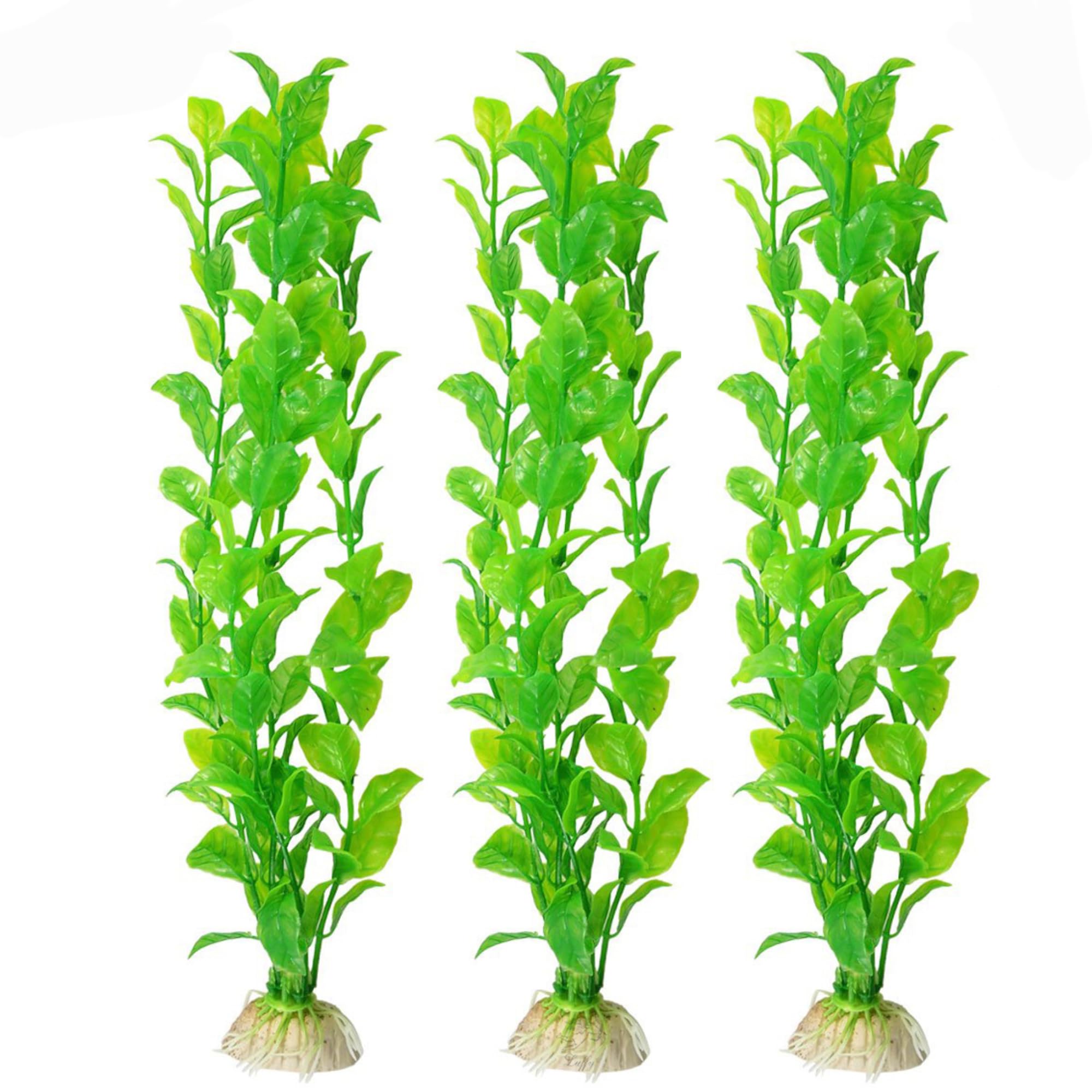 Sungrow Plastic Aquarium Plant Set, Resin Aquarium Decor, Tall Artificial Aquarium Fake Plants, Fish Tank Decorations For Tropic