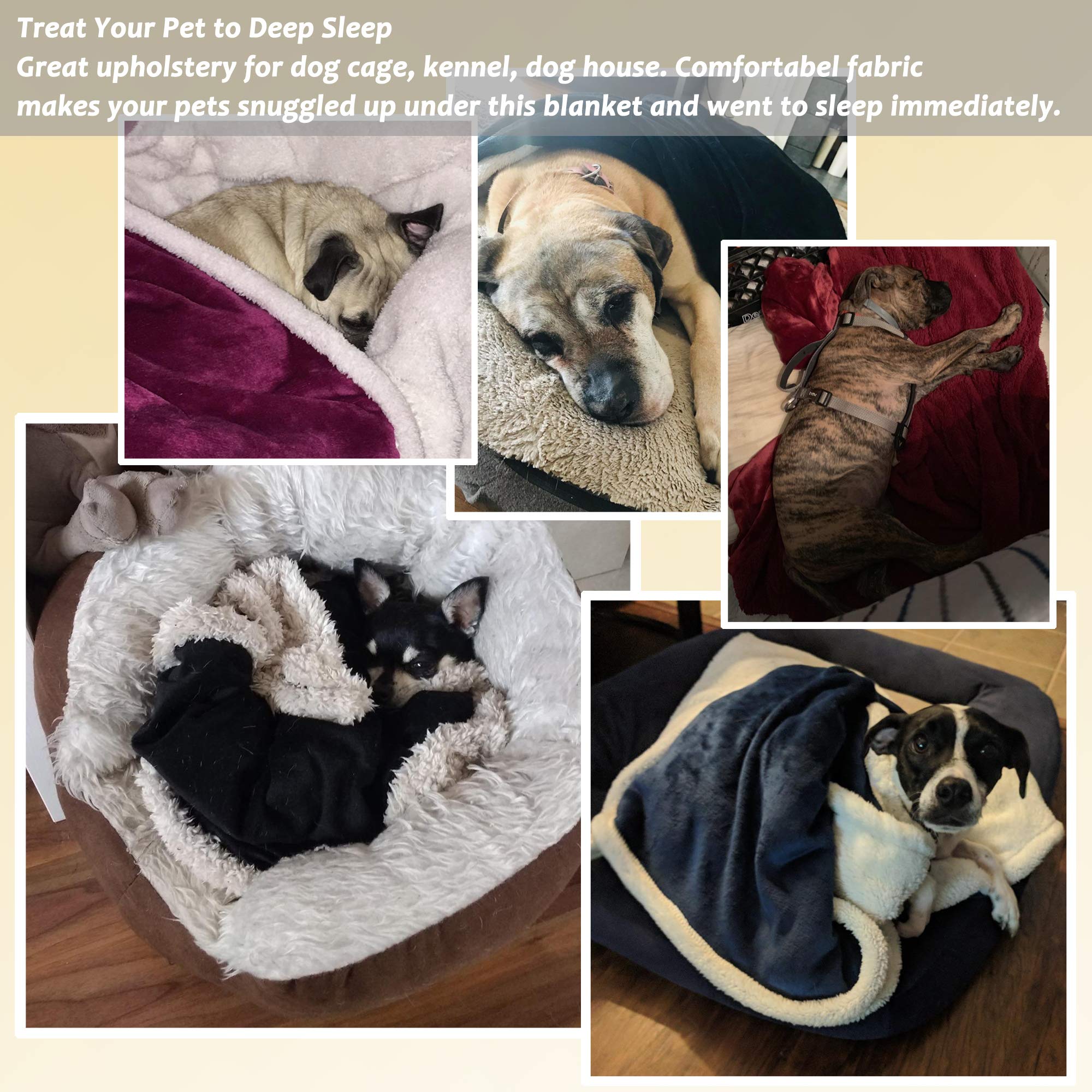 Large Dog Blanket, Super Soft Fluffy Sherpa Fleece Dog Couch Blankets and Throws for Large Medium Small Dogs Puppy Doggy Pet Cat