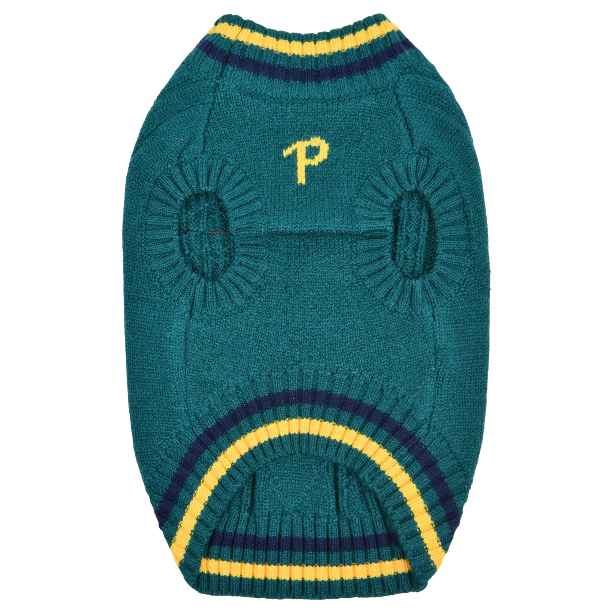 Puppia Joise Dog Knit Sweater Winter Season For Small And Medium Dogs, Green, Medium