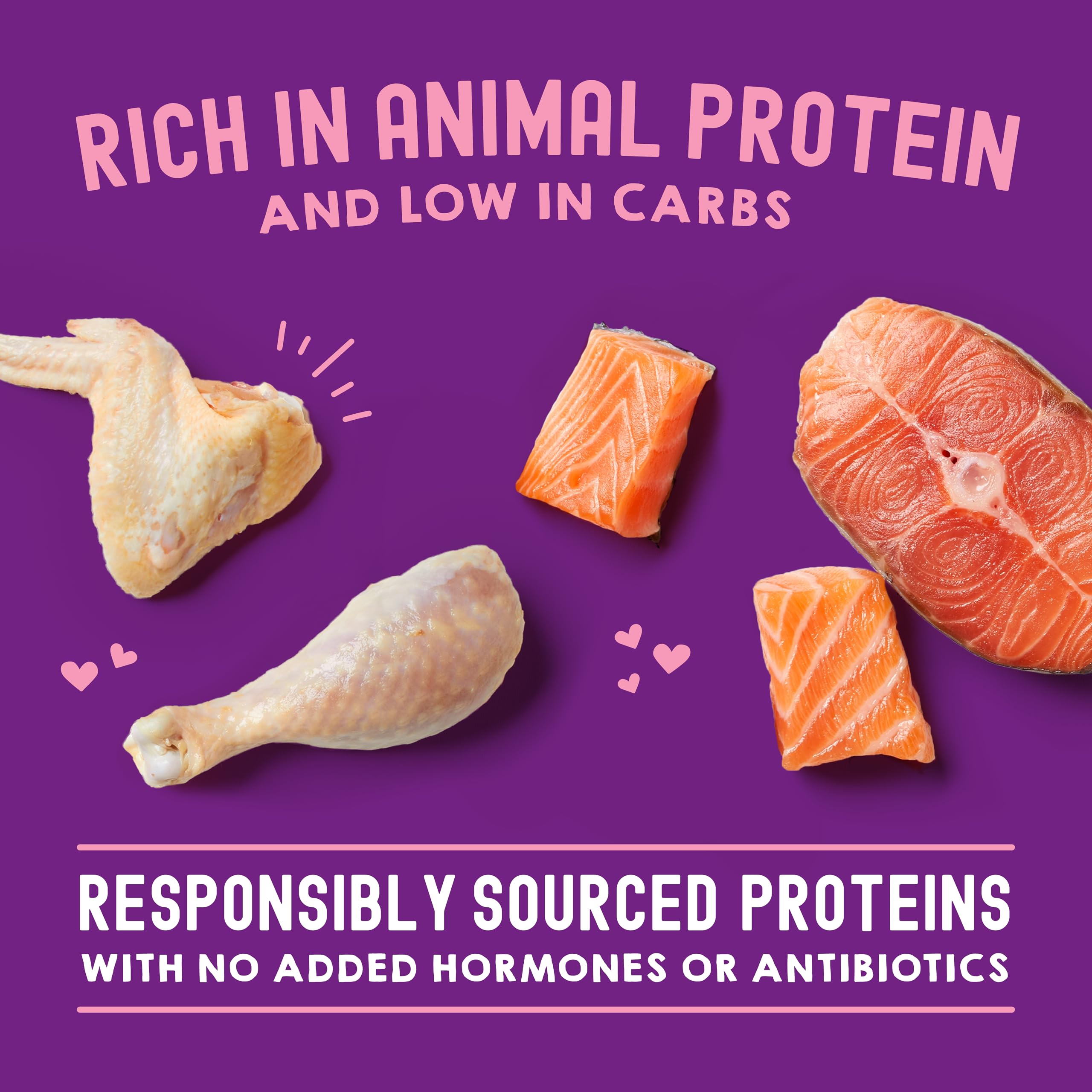 Stella & Chewys Carnivore Cravings Wet Cat Food - Premium Pouches - Grain Free, High Protein Chicken & Salmon - Perfect For Pic