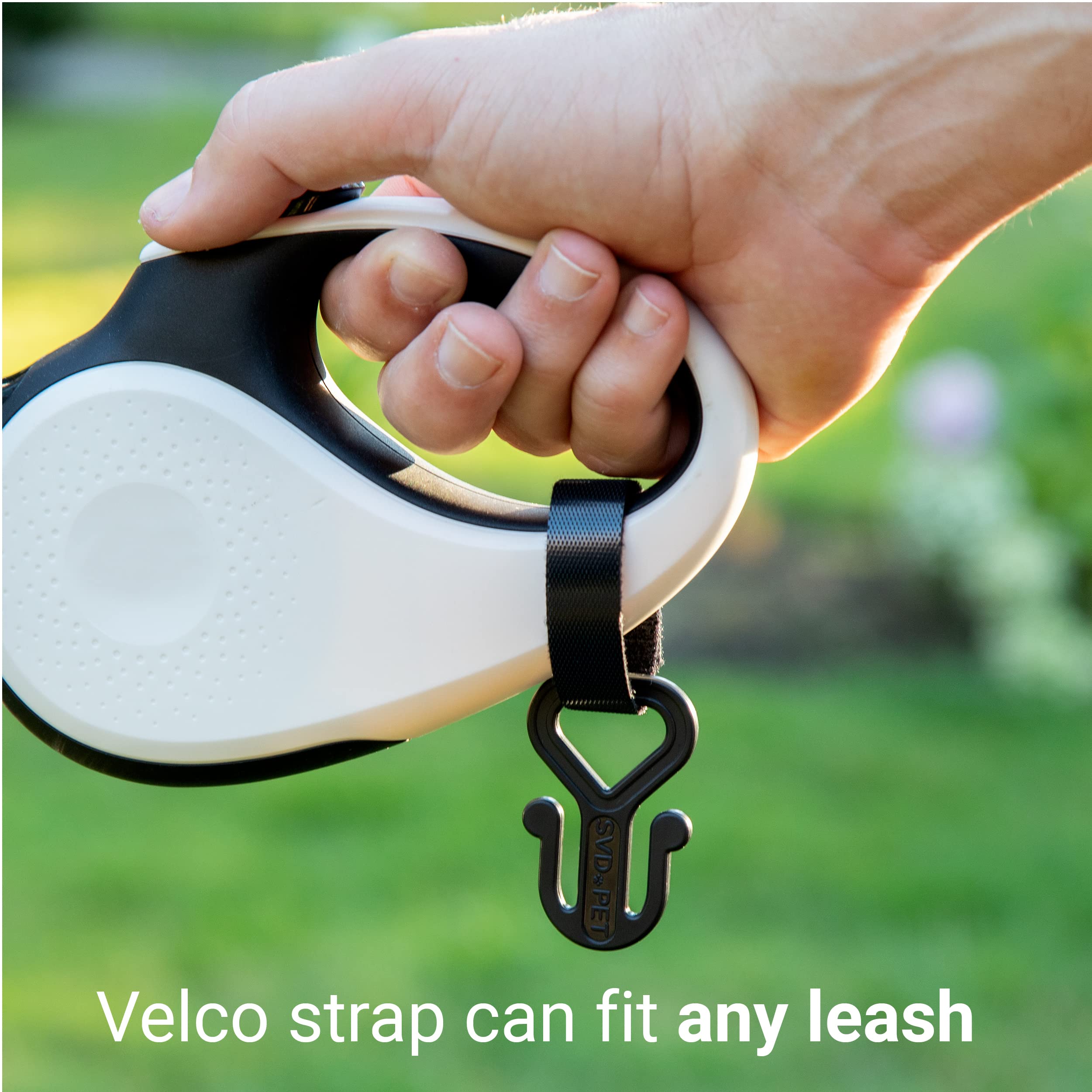 Svd.Pet 2Pc Dog Poop Bag Holder, Waste Bag Holder, Dog Poop Bag Carrier, Hand Free Holder (Black)