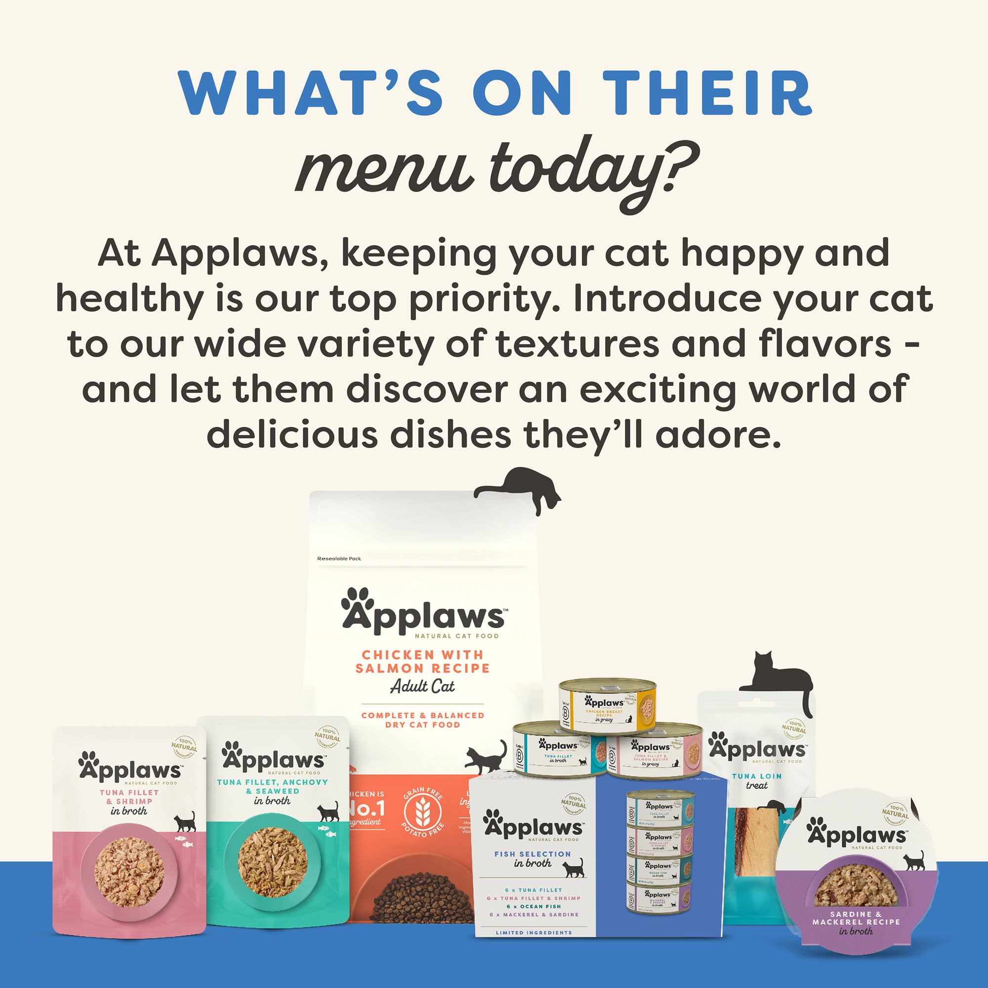 Applaws Natural Wet Kitten Food, Limited and Natural Ingredients, High Protein with No Artificial Additives, Tuna Fillet in Brot