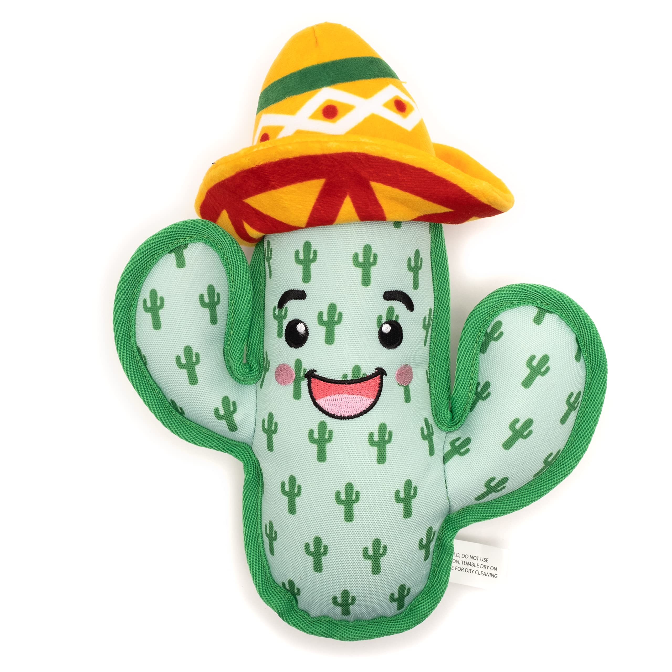 The Worthy Dog Cactus Toy | Durable & Chew-Resistant | Engaging Play With Multiple Squeakers | Made With Safe, Non-Toxic Material | Perfect For Indoor & Outdoor Play | Tug & Toss & Play Large
