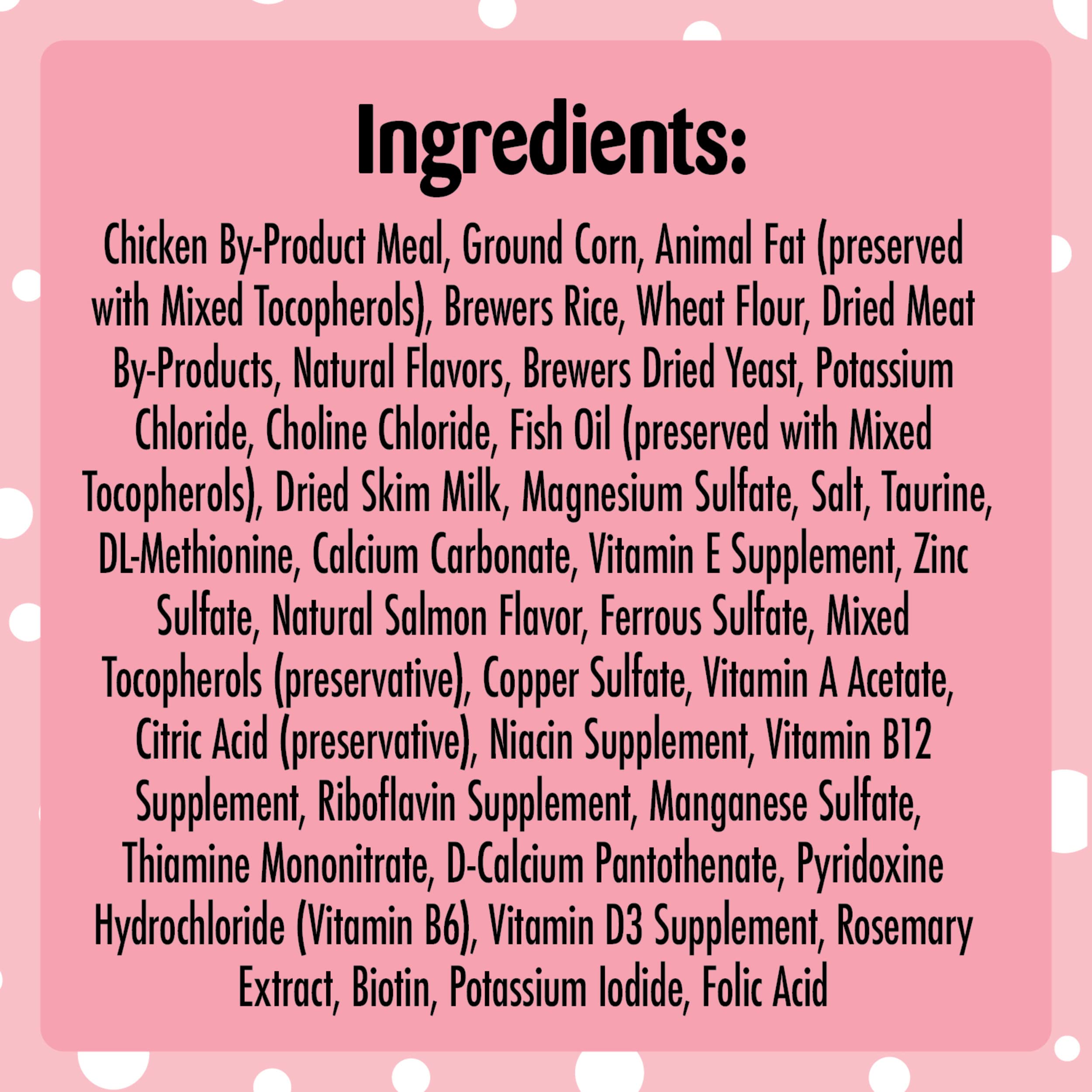 Temptations Kitten Crunchy and Soft Treats Salmon and Dairy Flavor, 3 oz. Pouch, (Pack of 12)