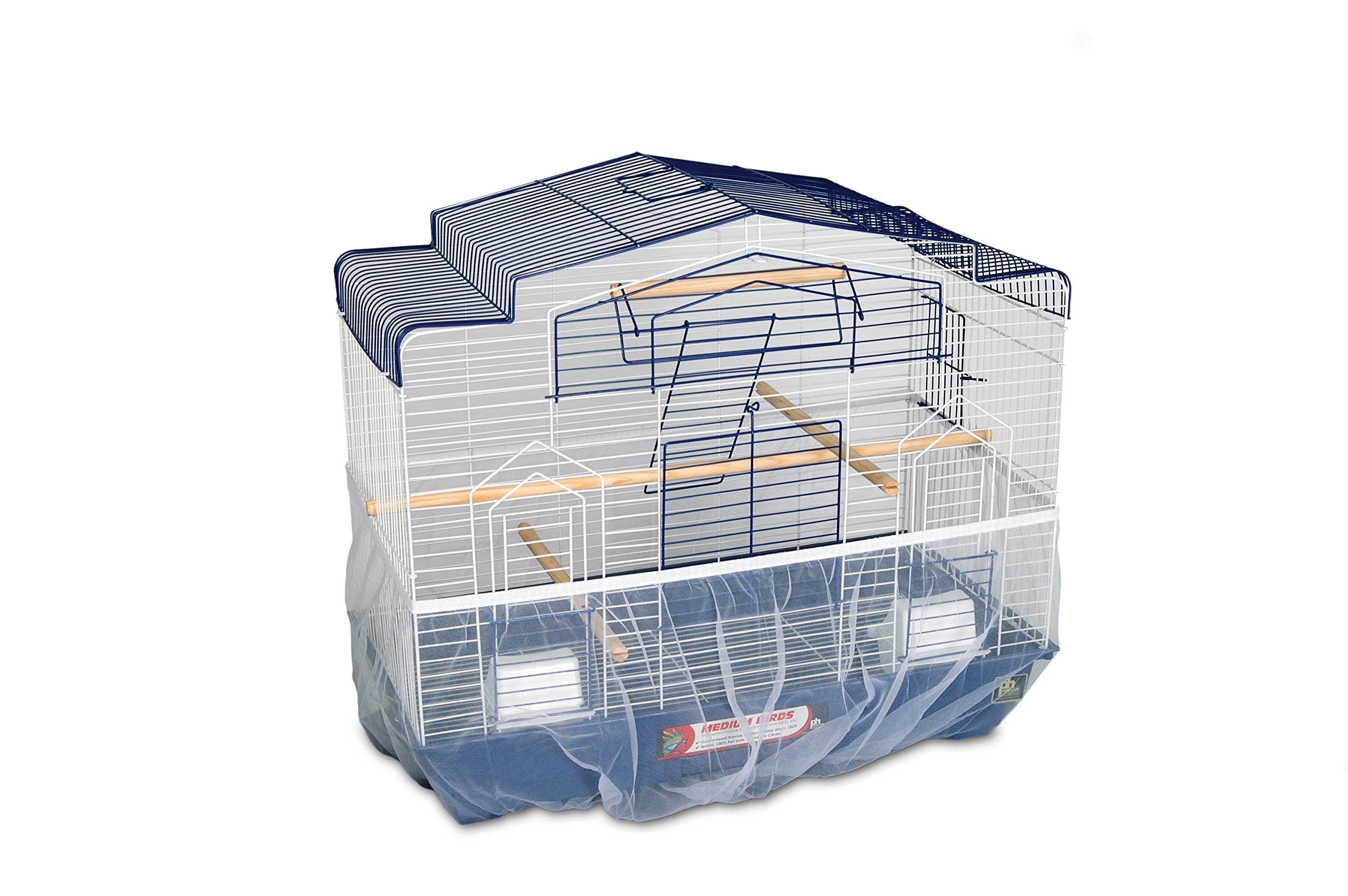 Prevue Pet Products 820W Mesh Bird Seed Catcher, White, Small/7