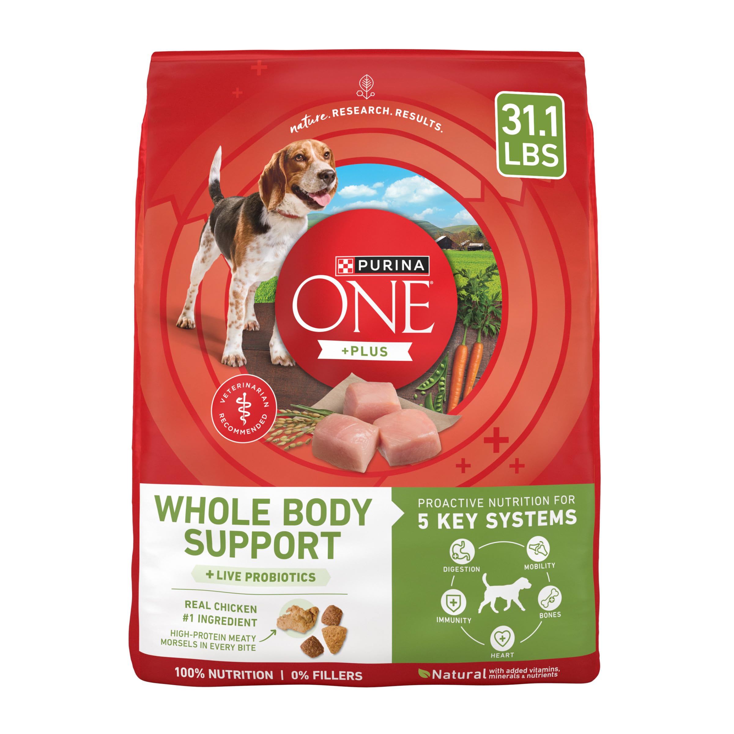 Purina ONE Plus Whole Body Support  with  Chicken  Dry Dog Food - 31.1 lb. Bag