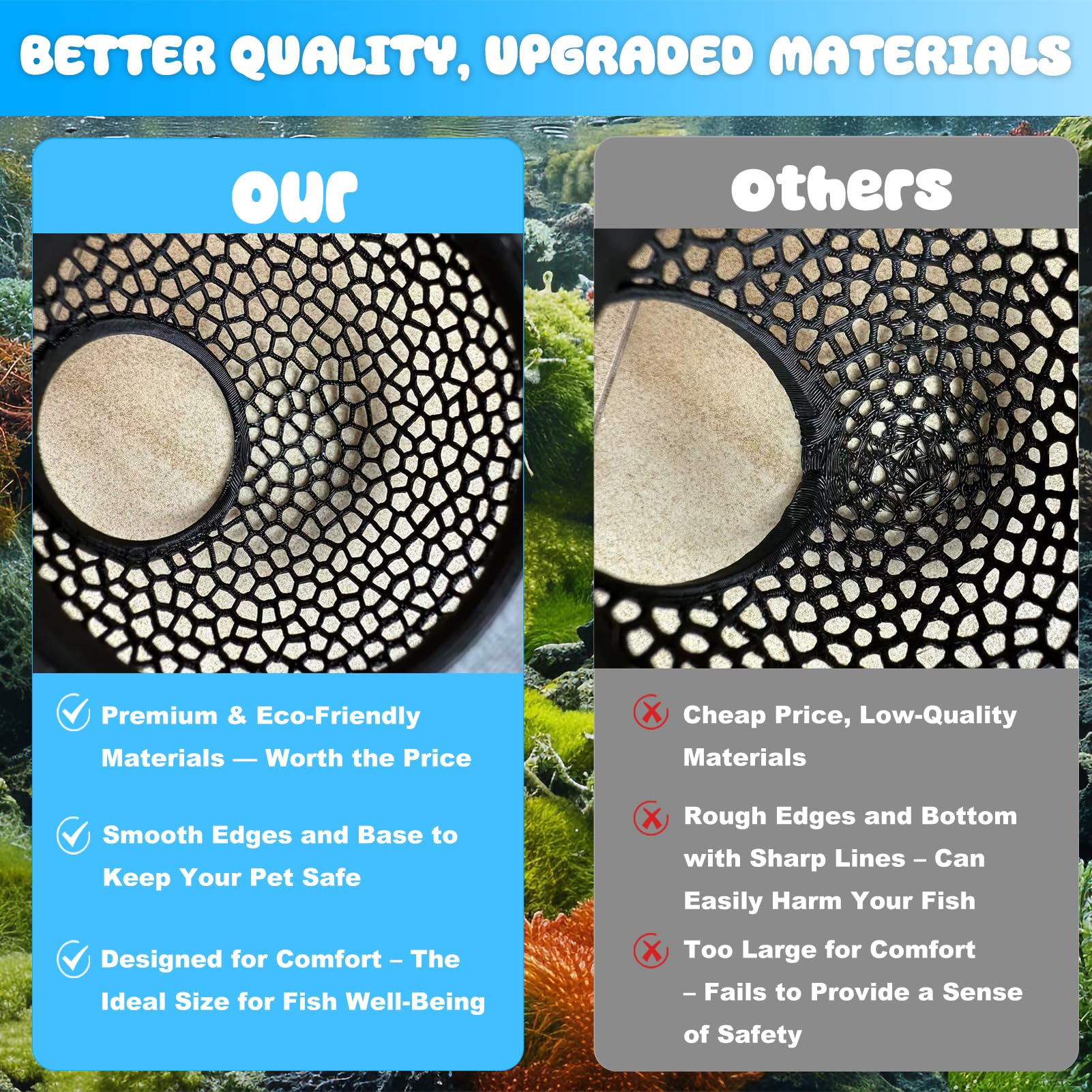 Floating Betta Hide & Shrimp Cave - 3D Printed Aquarium Decor, Multi-Functional Hammock, Feeding Ring & Safe Resting Spot for Be