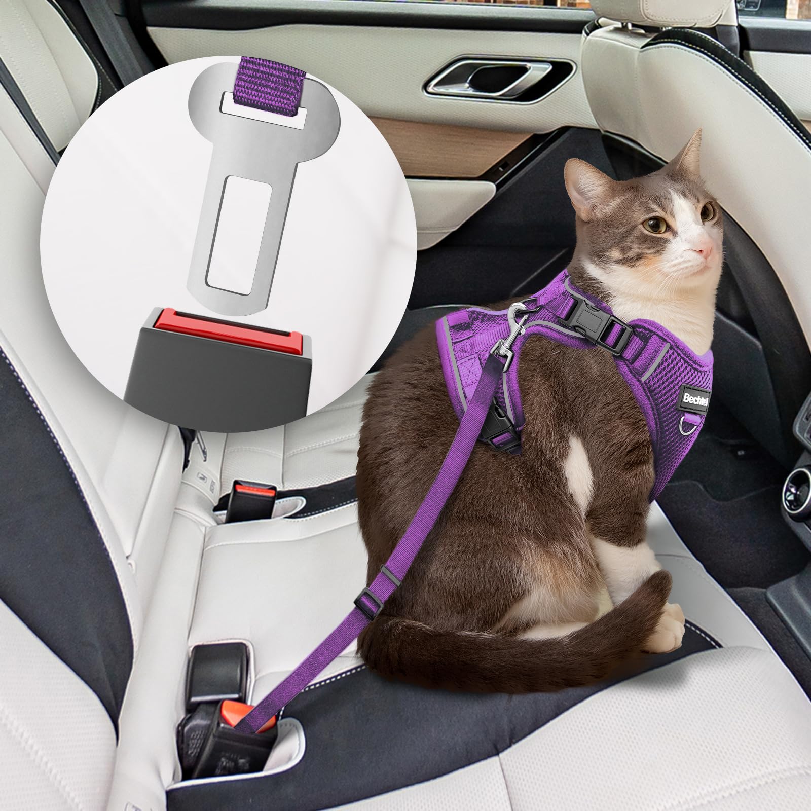 Cat Harness And Leash For Walking, The Upgrade Can Be Adjusted In Four Directions And Breathable Cat Harness For Anti Escape Tha