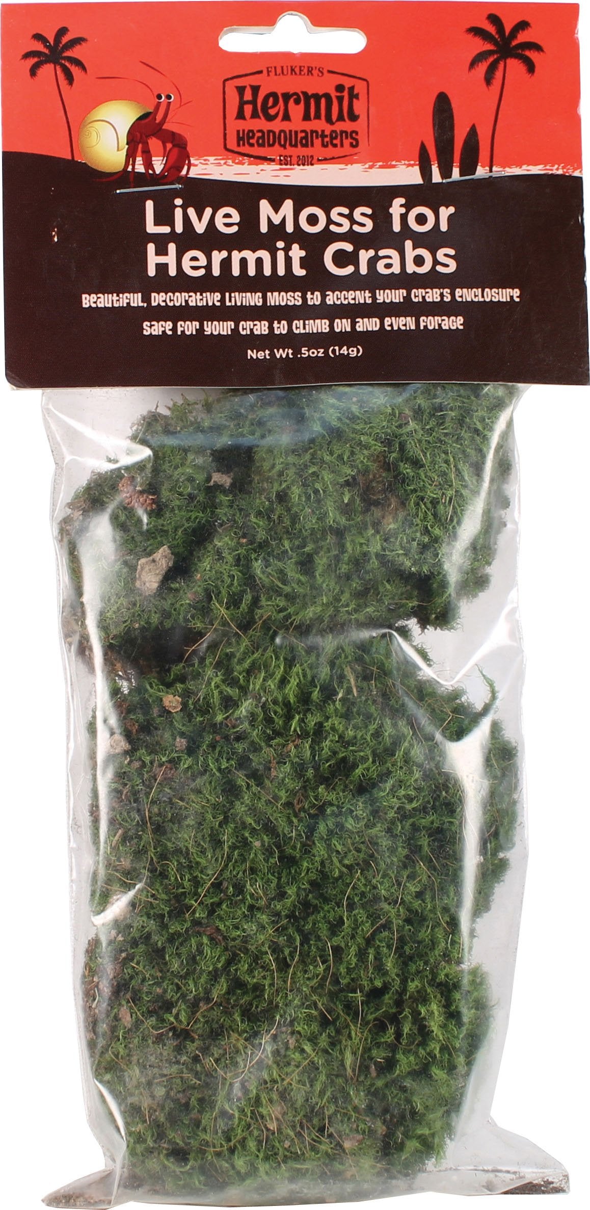 Fluker'S Live Moss For Hermit Crabs, 0.5-Ounce Each (3 Pack)