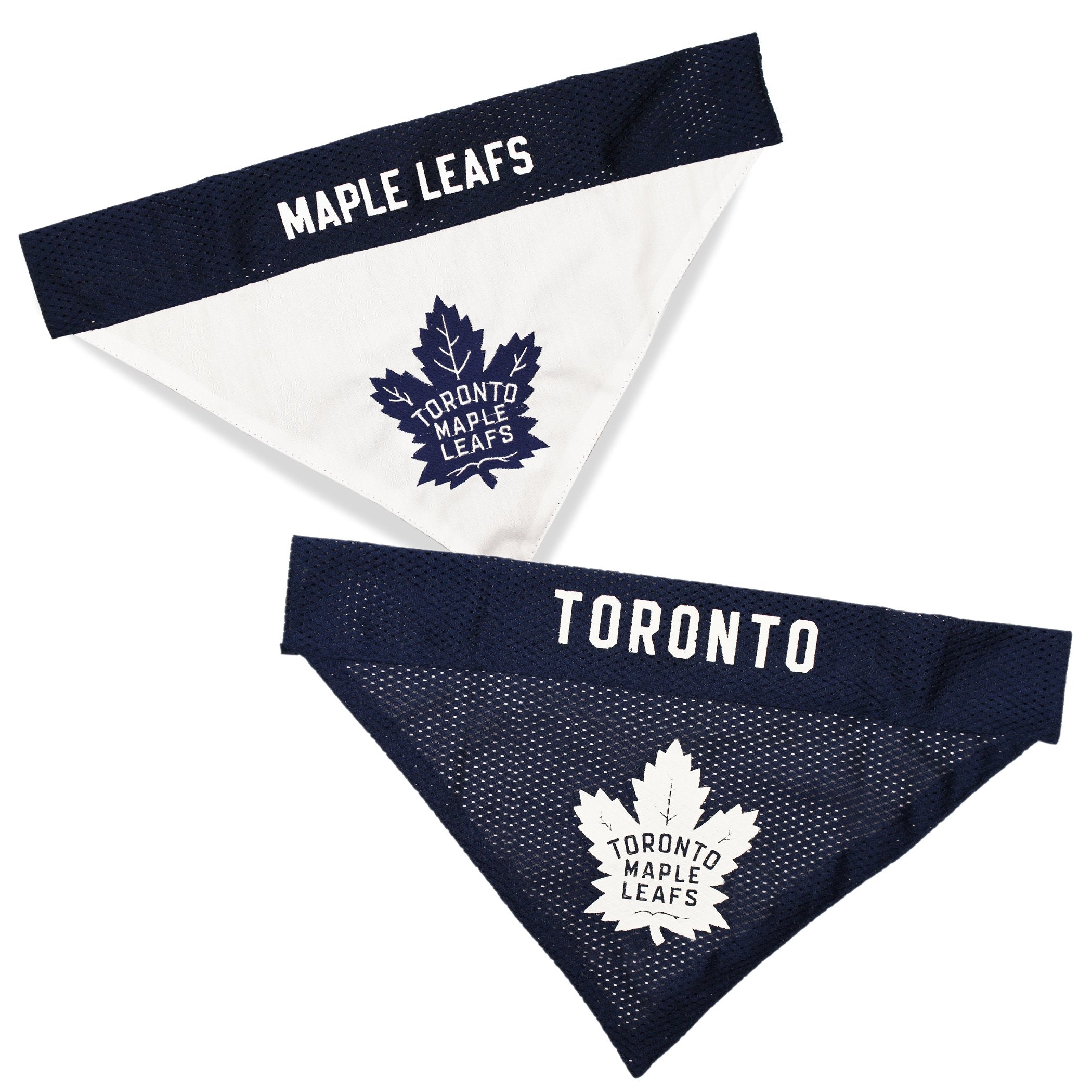 Pets First Nhl Toronto Maple Leafs Reversible Bandana Size Xx-Large For Dogs & Cats. 2 Sided Sports Bandana, Premium Embroidery 