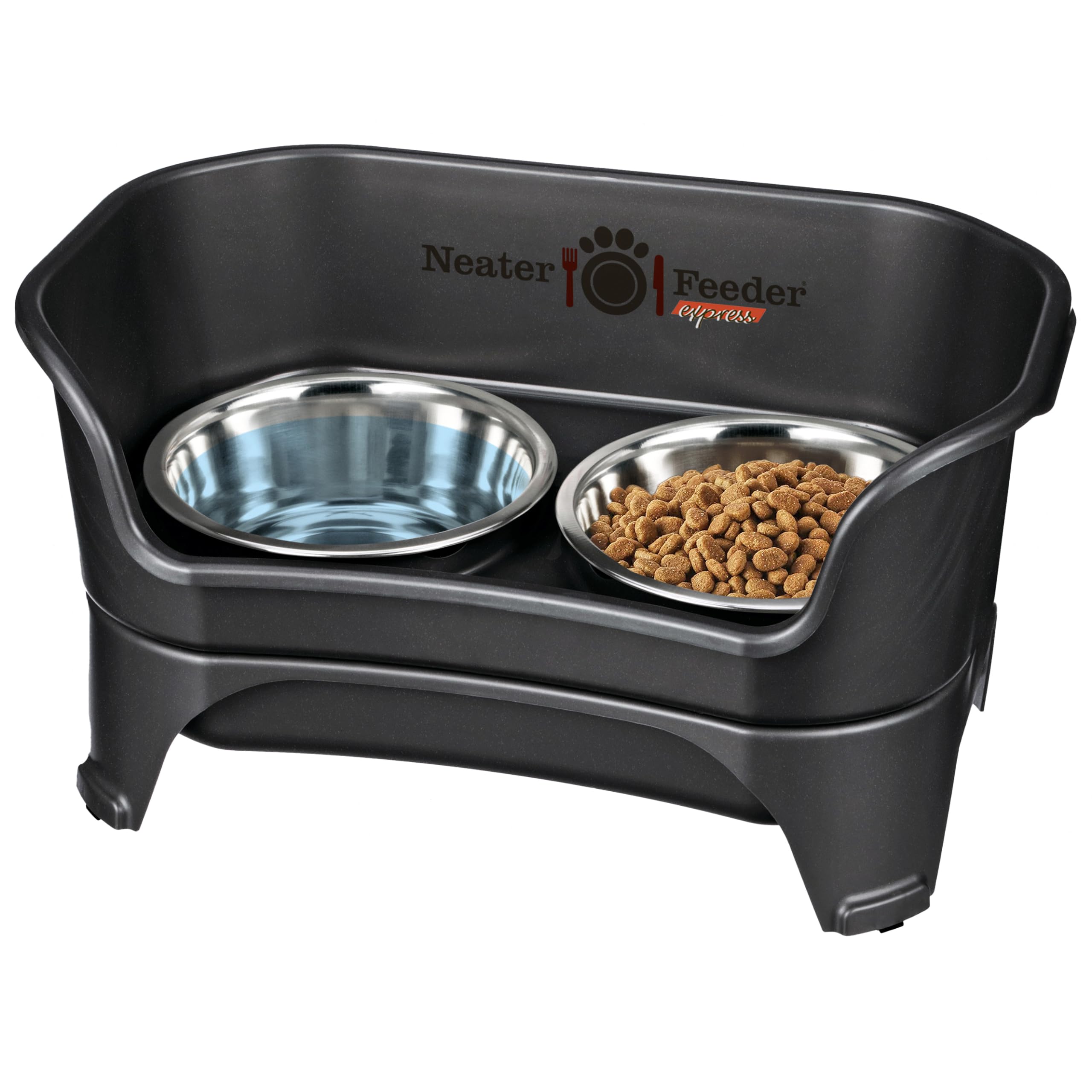 Neater Feeder Express Mess Proof Dog Bowls Elevated for Large and Medium Sized Dog, No Spill Raised Dog Food Bowl Stand, Stainle