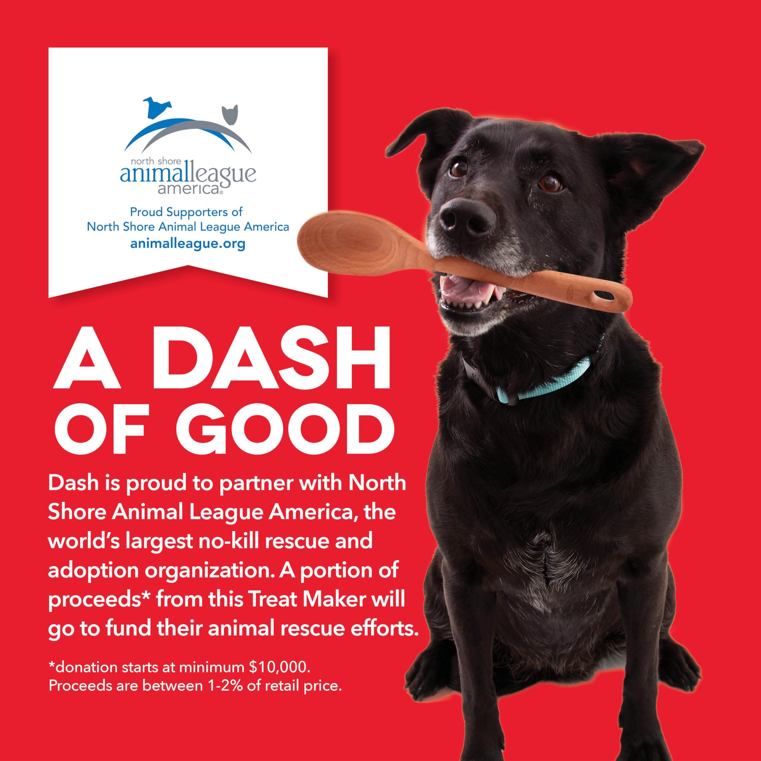 DASH Mini Dog Treat Maker, Small, Red