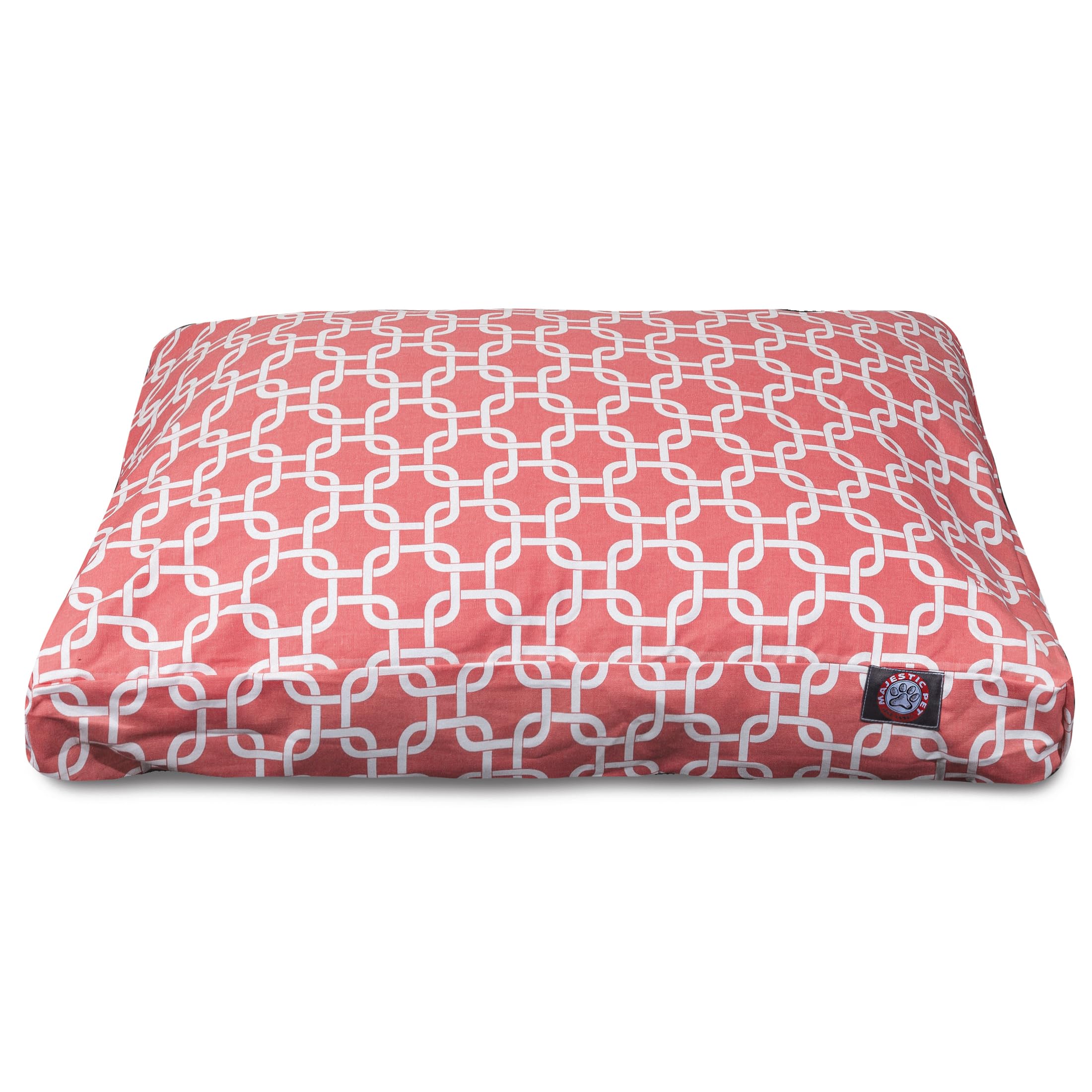 Majestic Pet Shredded Memory Foam Dog Bed Medium With Removable Washable Cover - Rectangle Orthopedic Dog Bed-Durable Dog Crate 
