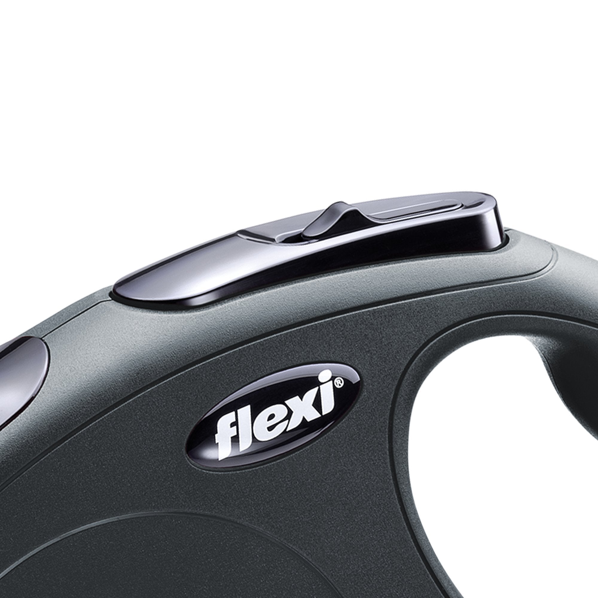 FLEXI New Classic Retractable Dog Leash (Cord), 26 ft, Medium, Black