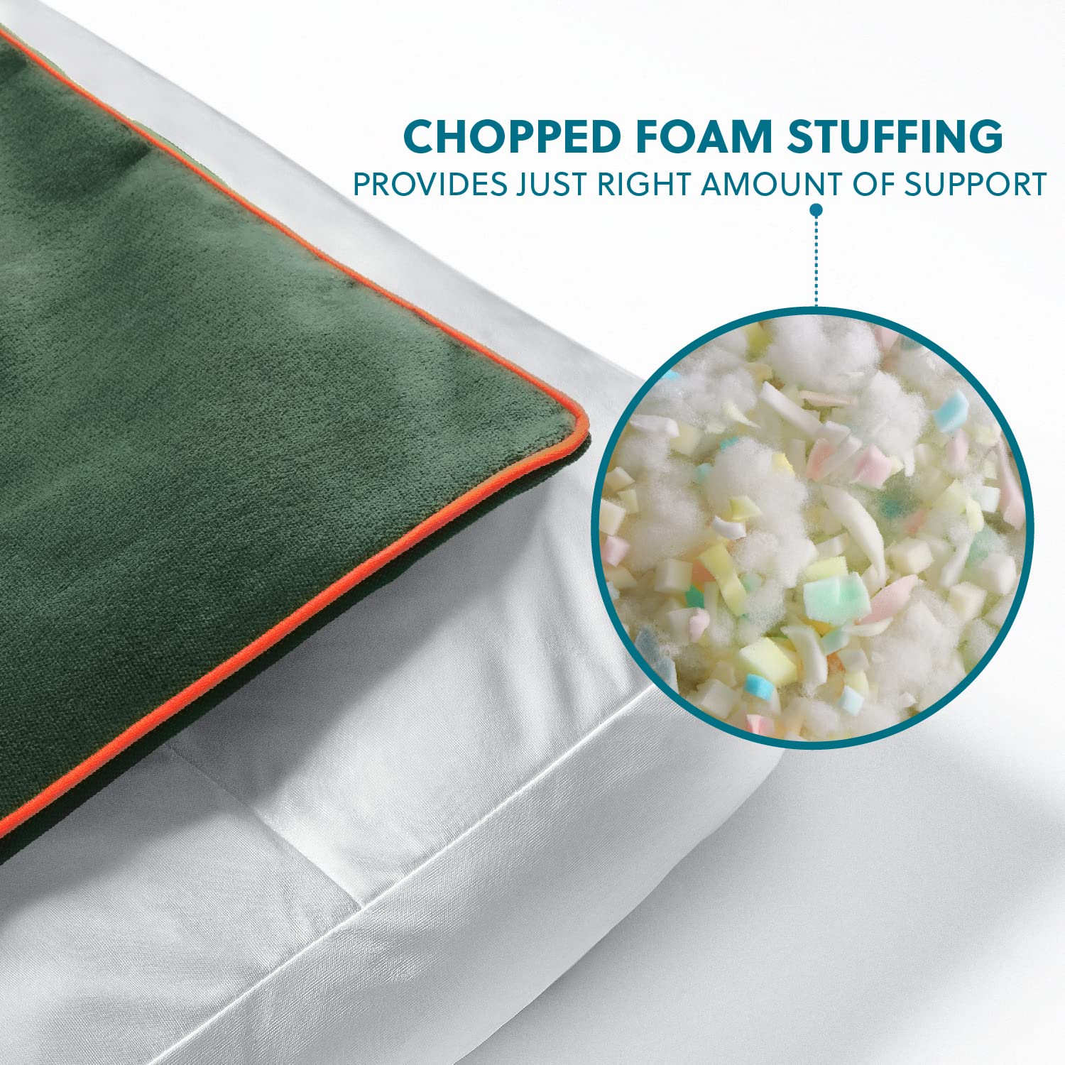 Bedsure Waterproof Medium Dog Bed - 4" Thick, Removable Washable Cover, Dark Green, for Dogs up to 50lbs