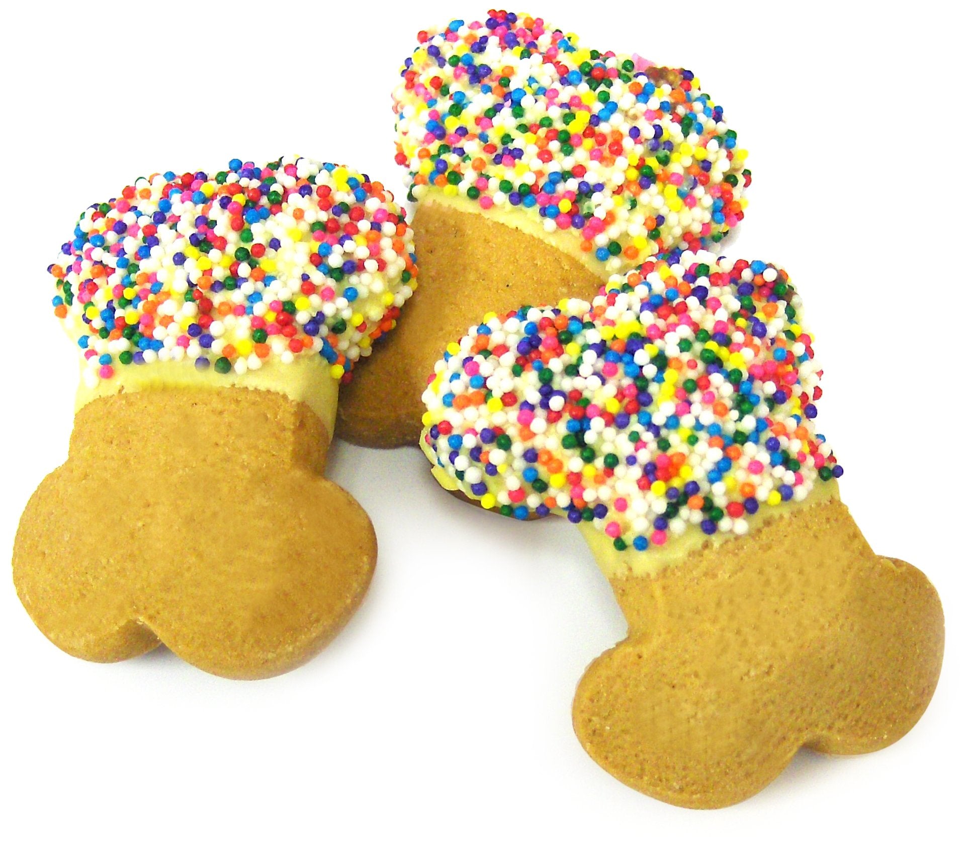 ClaudiaS Canine Cuisine 24-Piece Boutique Bakery Canine Party Bones Dog Cookies With Sprinkles