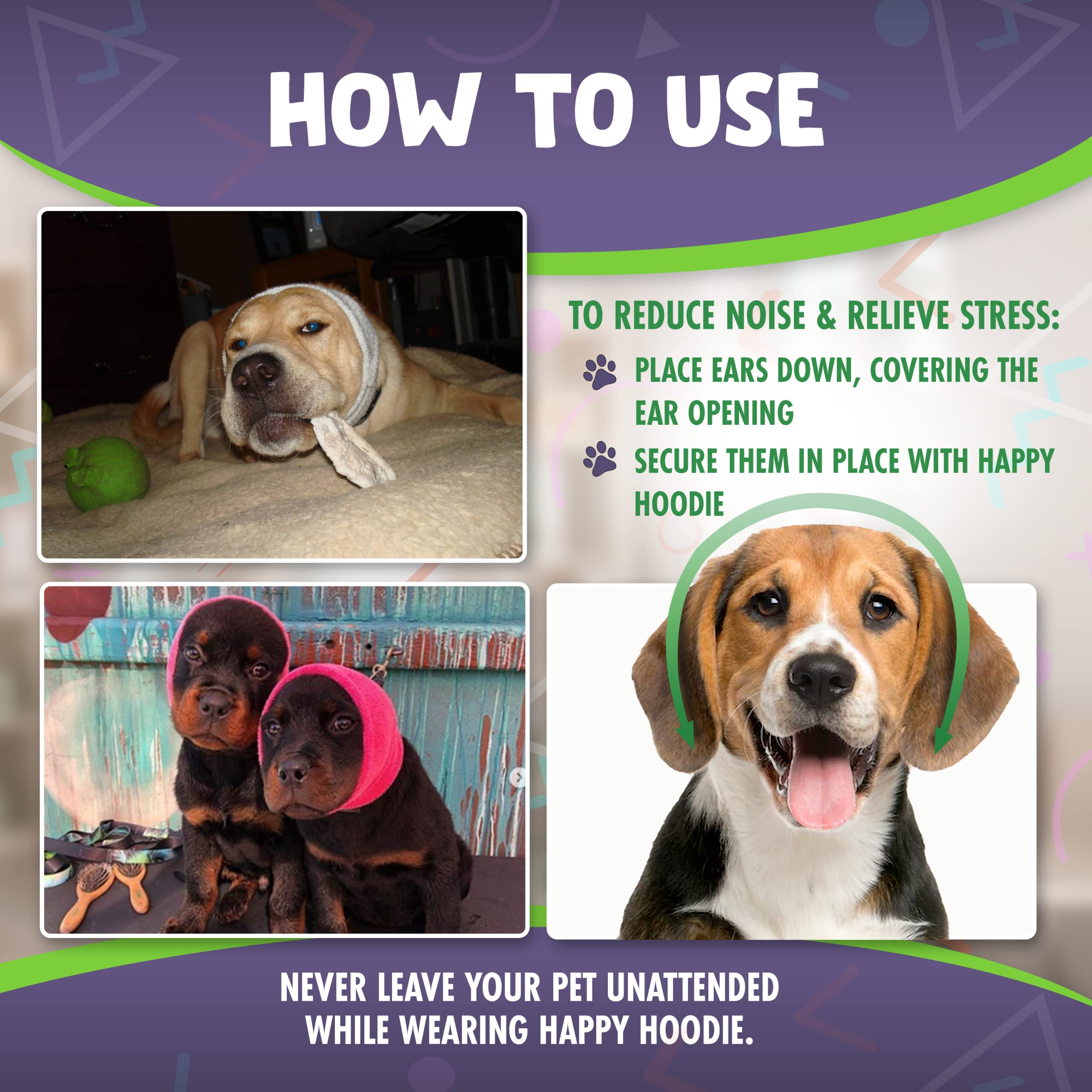 The Original Happy Hoodie For Dogs & Cats - Since 2008 - The Grooming And Force Drying Miracle Tool For Anxiety Relief & Calming Dogs (Small, Pink)