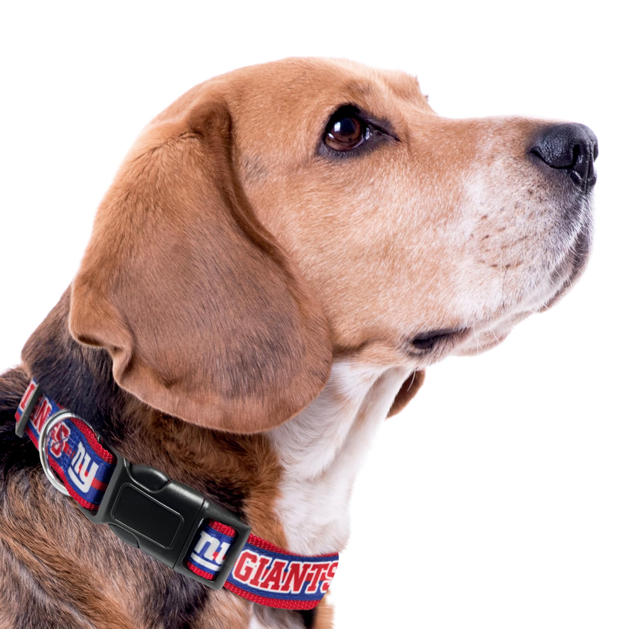 Pets First NFL New York Giants Licensed PET COLLAR, Small - Heavy-Duty, Strong, and Durable Dog Collar. Available in 31 Football