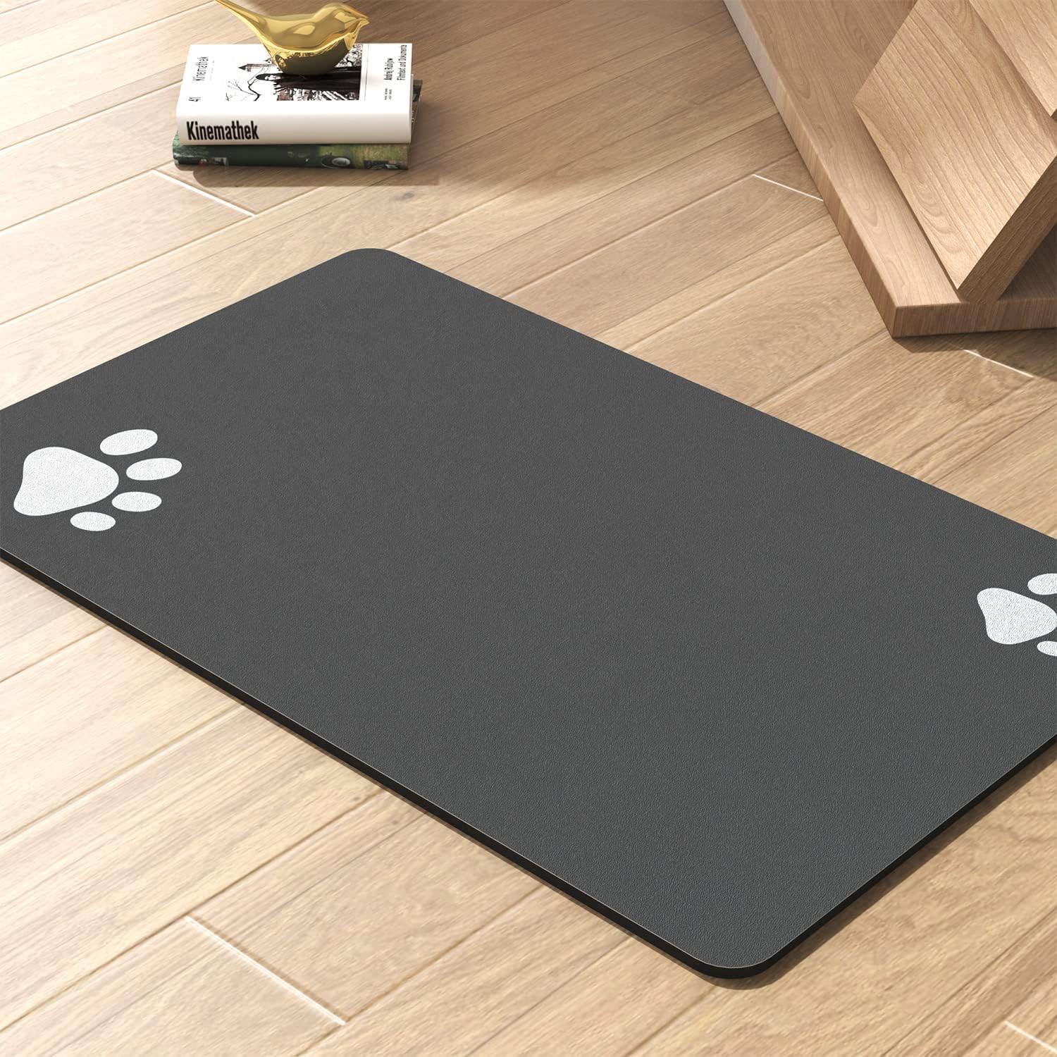 Bhrakuti Absorbent Pet Feeding MatNo Stains Dog Mat For Food And Water BowlQuick Dry Dog Cat & Dog Food Mat Water Dispenser Ma