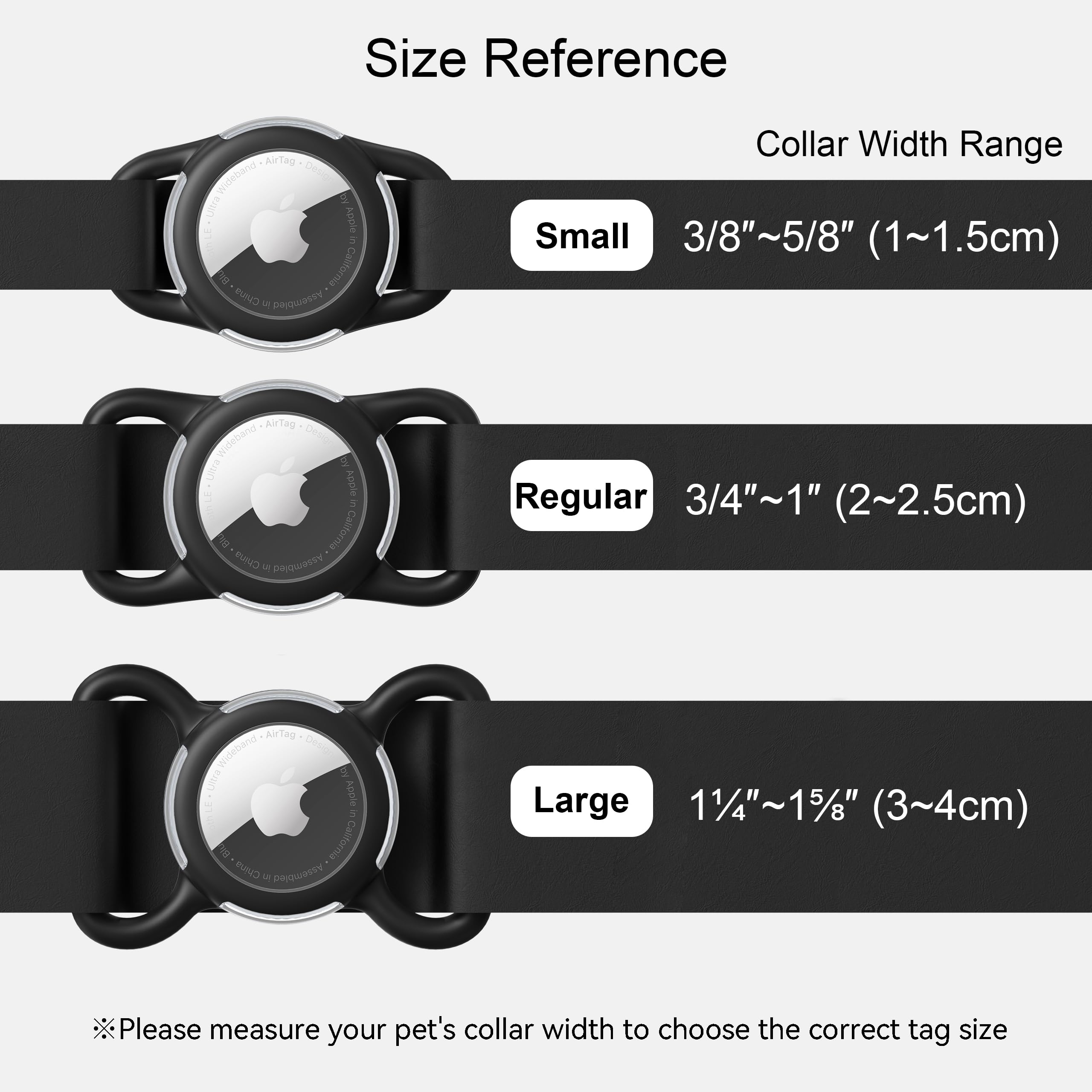 Waterproof Airtag Holder For Dog Collar, Soft Full-Body Protective Airtag Holder For Dog & Cat Collars, Ultra-Durable, Easy Inst