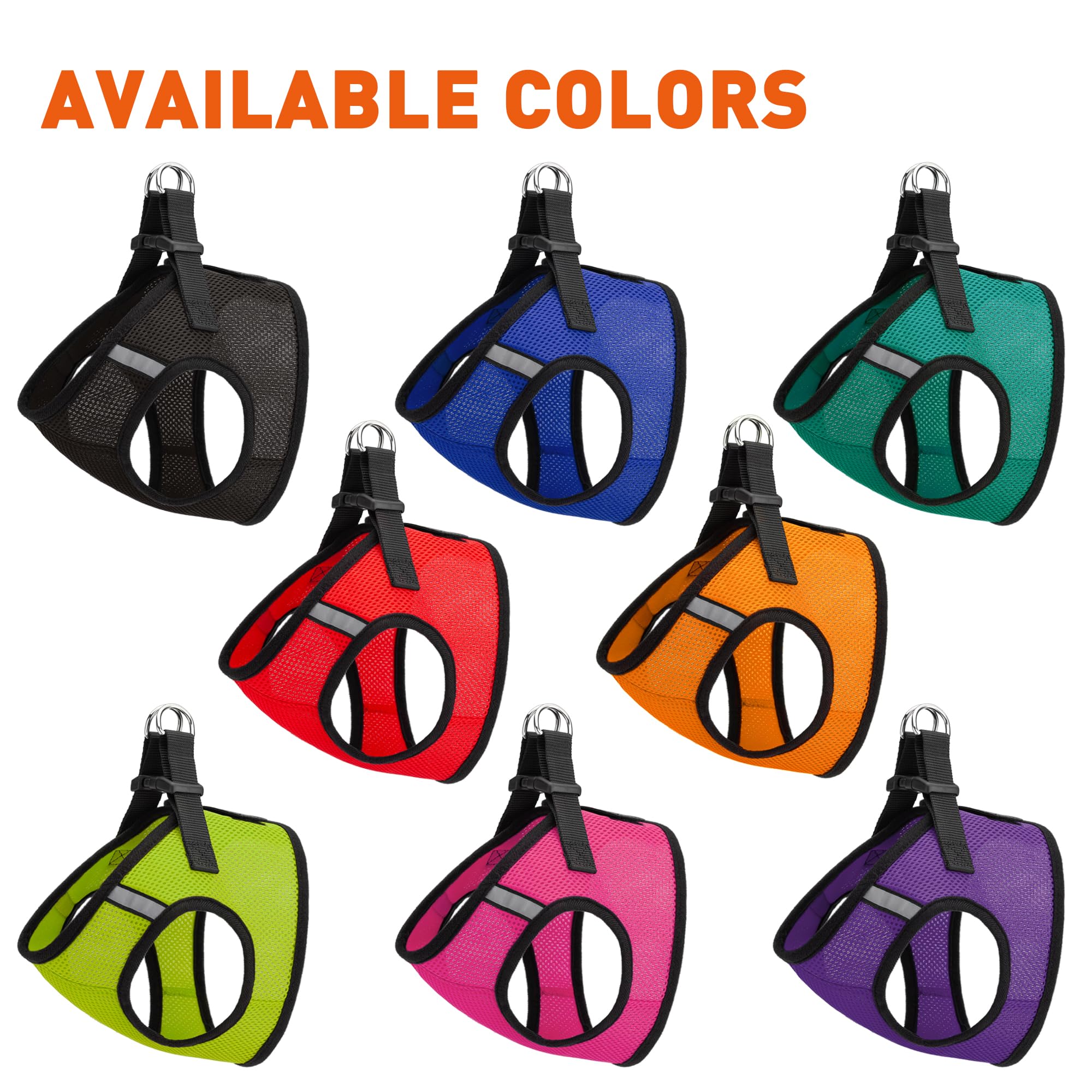 Dogline Boston Step In Mesh Dog Harness With Medical Alert Patch No Choke Pet Vest Soft Gentle Padded Chest Halter For Puppies S