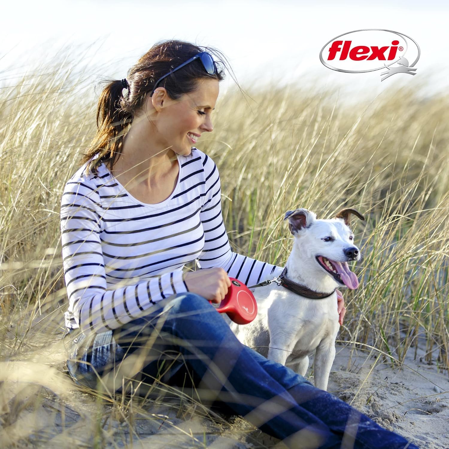 Flexi Roll-Leine New Classic XS Gurt 3 M Blau Fr Hunde, Katzen Und Kleintiere Bis Max. 12 kg, Multicolor, Youth X-Small/16