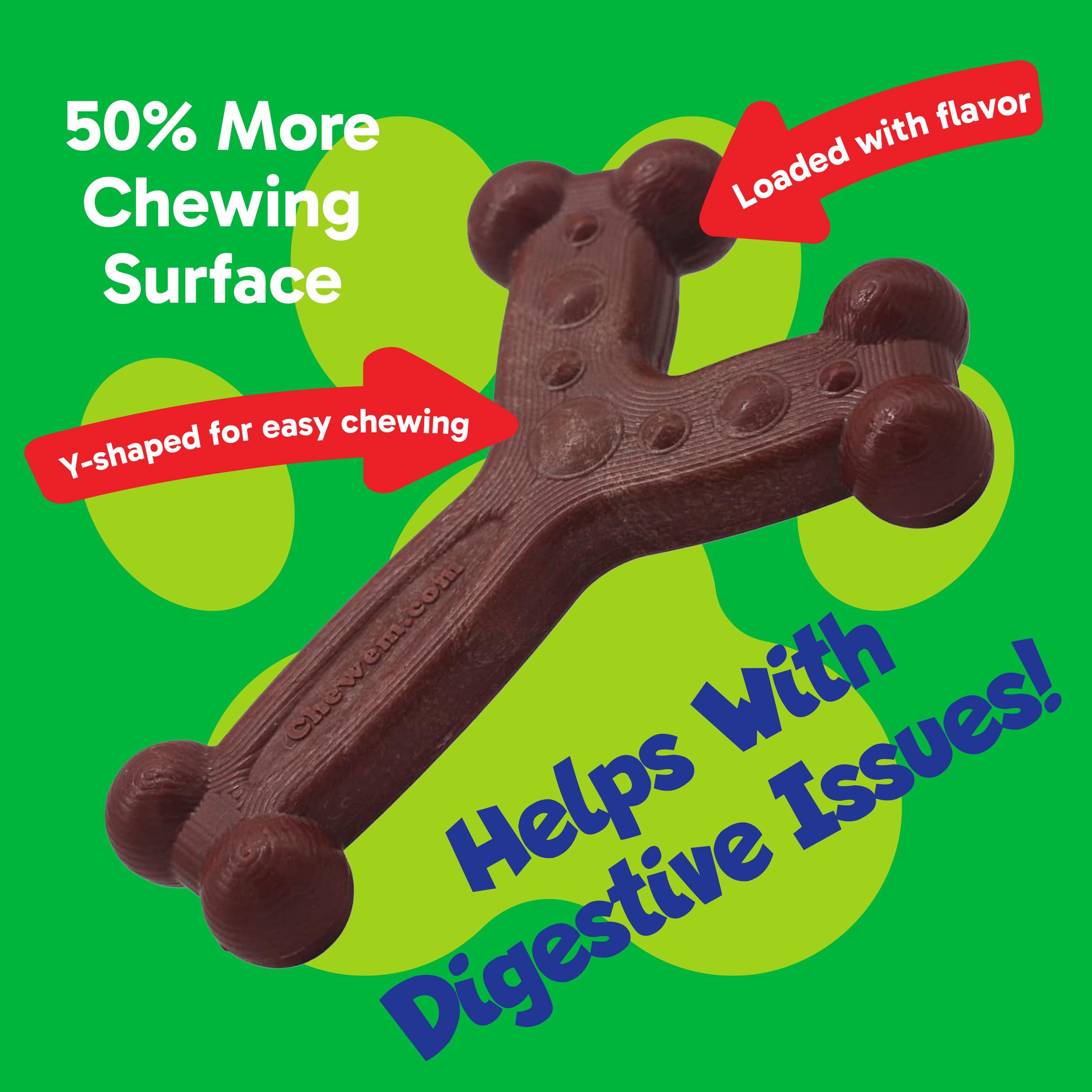 Chew'Ems Durable Chew Toys For Small Dogs | Safe, Long-Lasting & Flavorful Chew Dog Toys, Small Dog Breeds | Bacon-Flavored