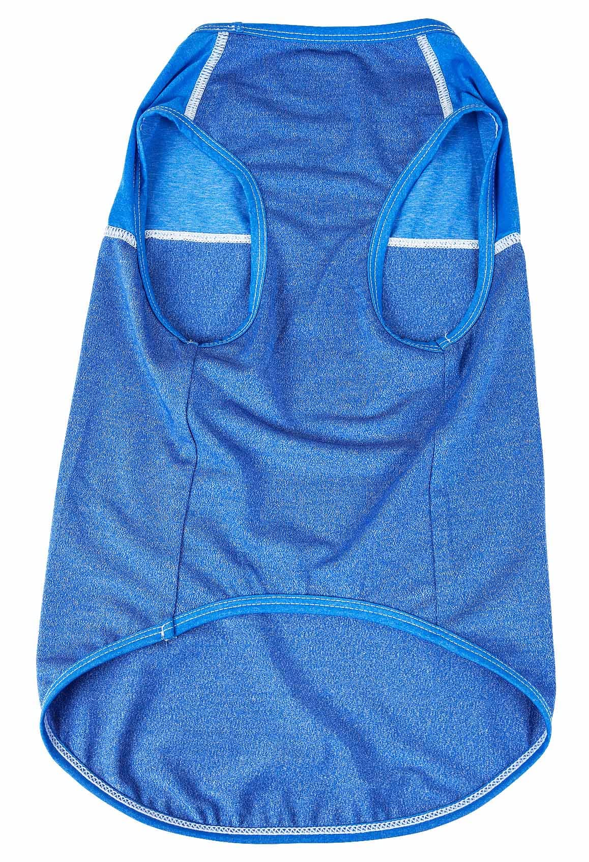 Pet Life Active 'Aero-Pawlse' Heathered Quick-Dry And 4-Way Stretch-Performance Dog Tank Top T-Shirt(D0102H7Lu5A.)