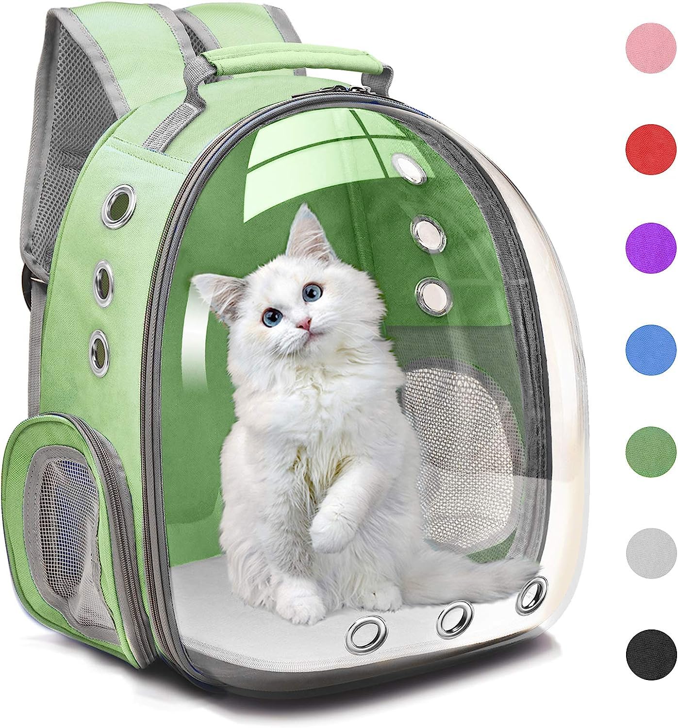 BohoBark Cat Backpack Carrier Bubble Carrying Bag, Small Dog Backpack Carrier for Small Medium Dogs Cats, Space Capsule Pet Carr