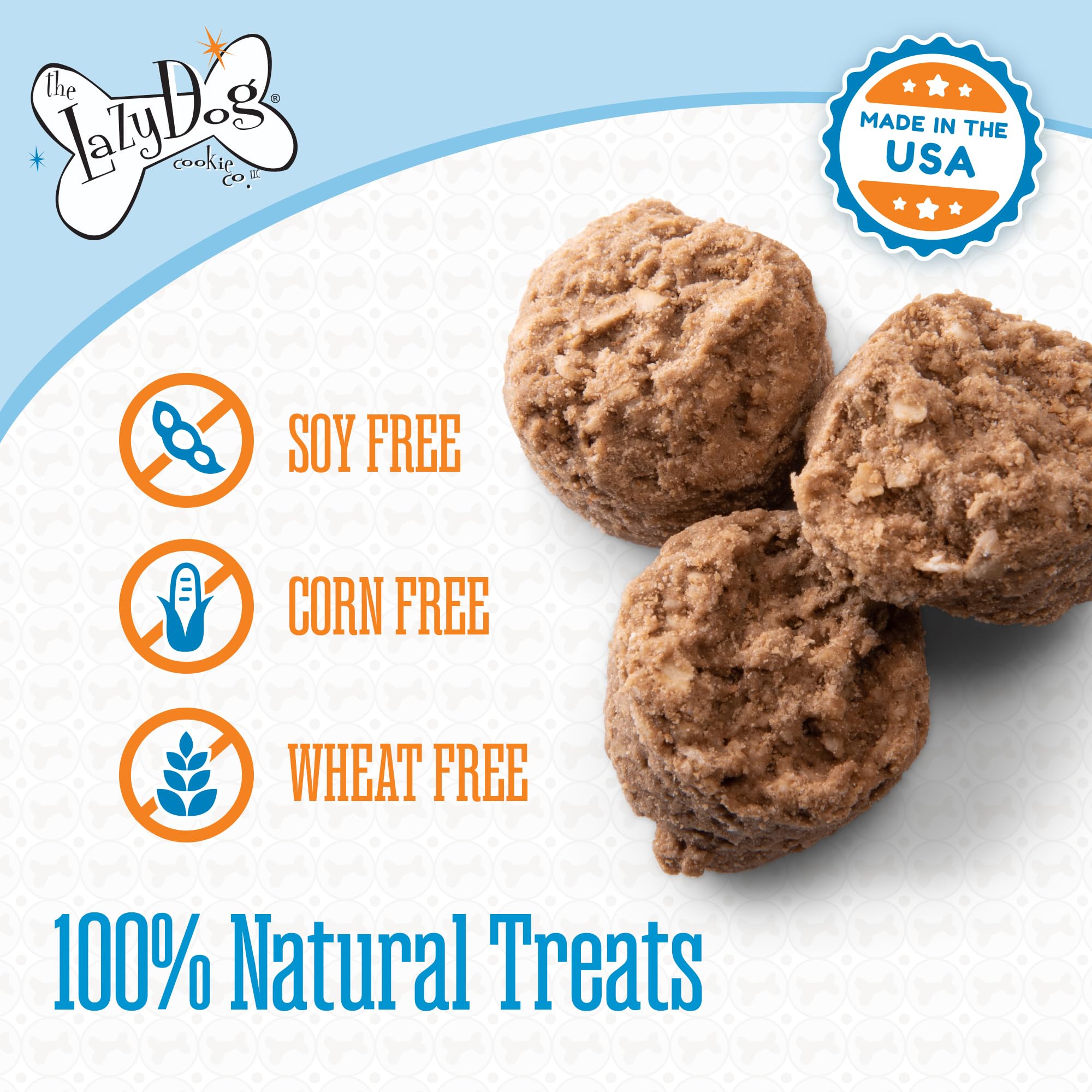 The Lazy Dog Cookie Co. Soft Baked Dog Treats, Mutt Mallows Sampler Pack, for Small, Medium and Large Dogs, Wheat-Free, Baked in