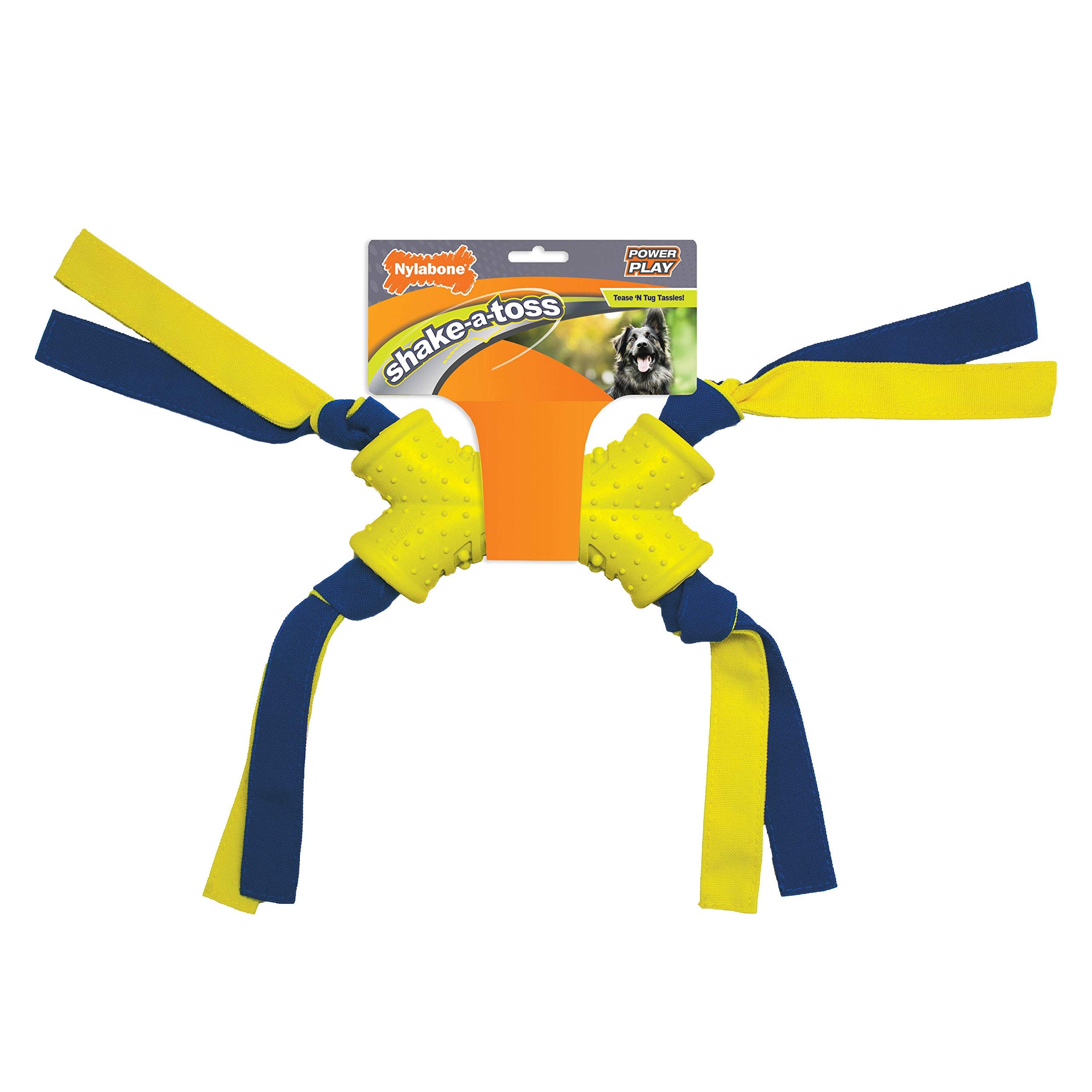 Nylabone Power Play Shake-A-Toss Interactive Play Toy, Fetch Toy For Dogs, Large (1 Count)