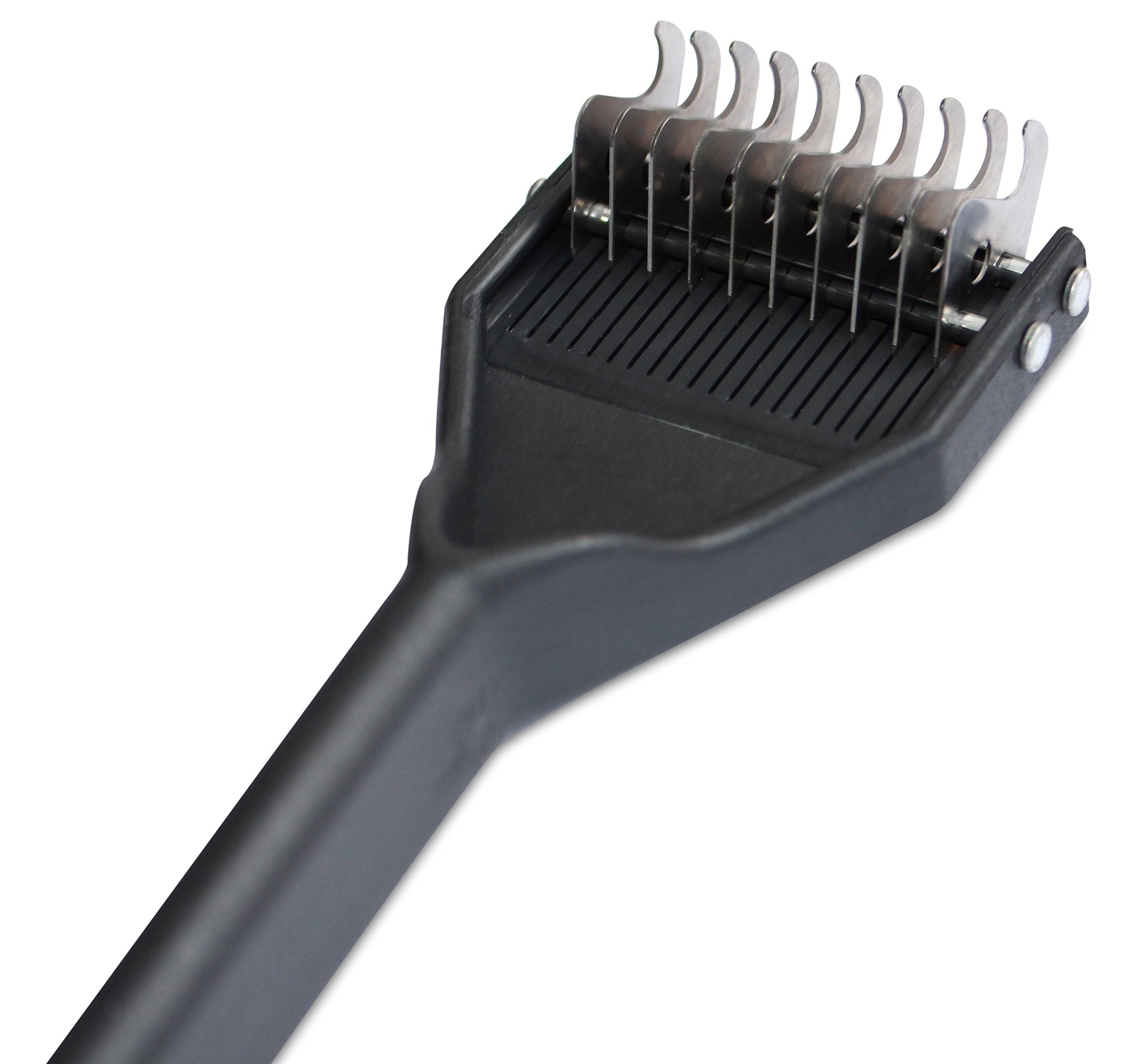 Mars Coat King Dematting Rake for Dogs & Cats, 10-Blade Medium, Stainless Steel, Plastic Handle, Model 99M-935E, Made in Germany