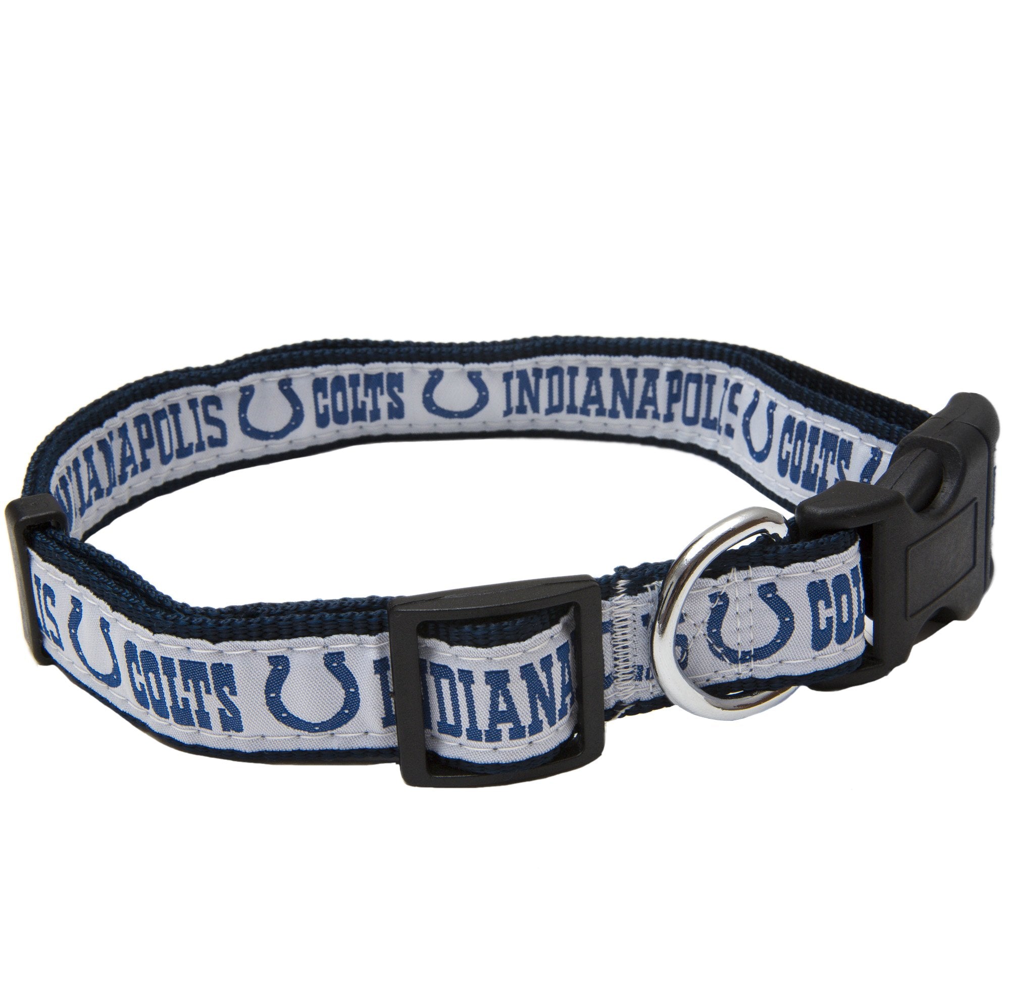 Pets First NFL Indianapolis Colts Licensed PET COLLAR, Large - Heavy-Duty, Strong, and Durable Dog Collar. Available in 31 Footb