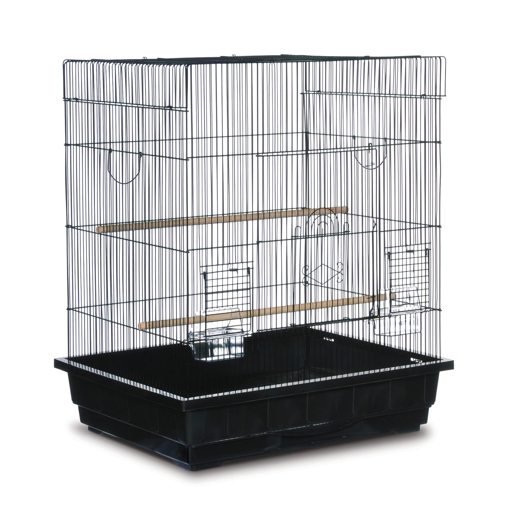 Prevue Pet Products Square Top Parakeet Cage, Black