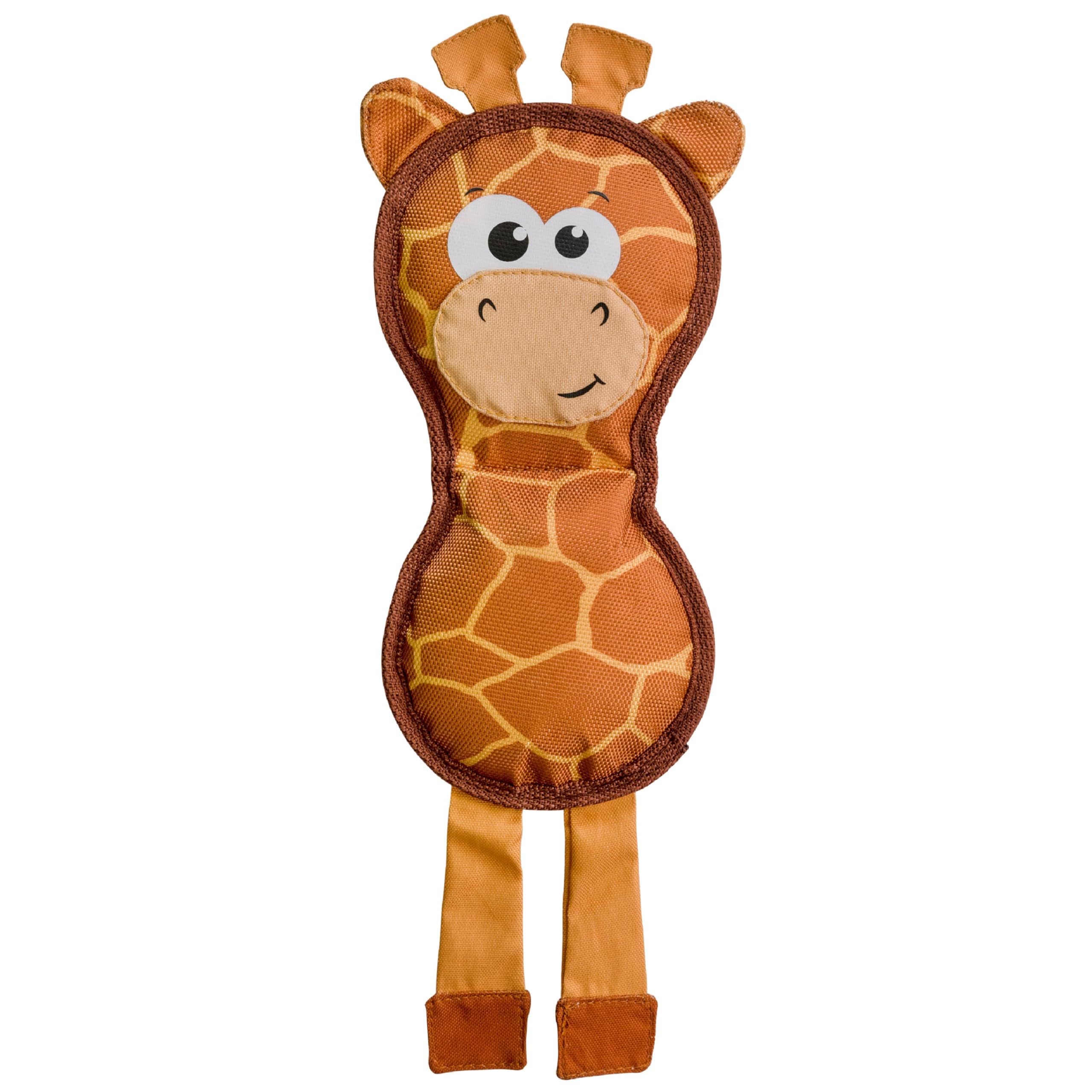 Outward Hound Fire Biterz Giraffe Firehose Plush Dog Toy Brown Medium