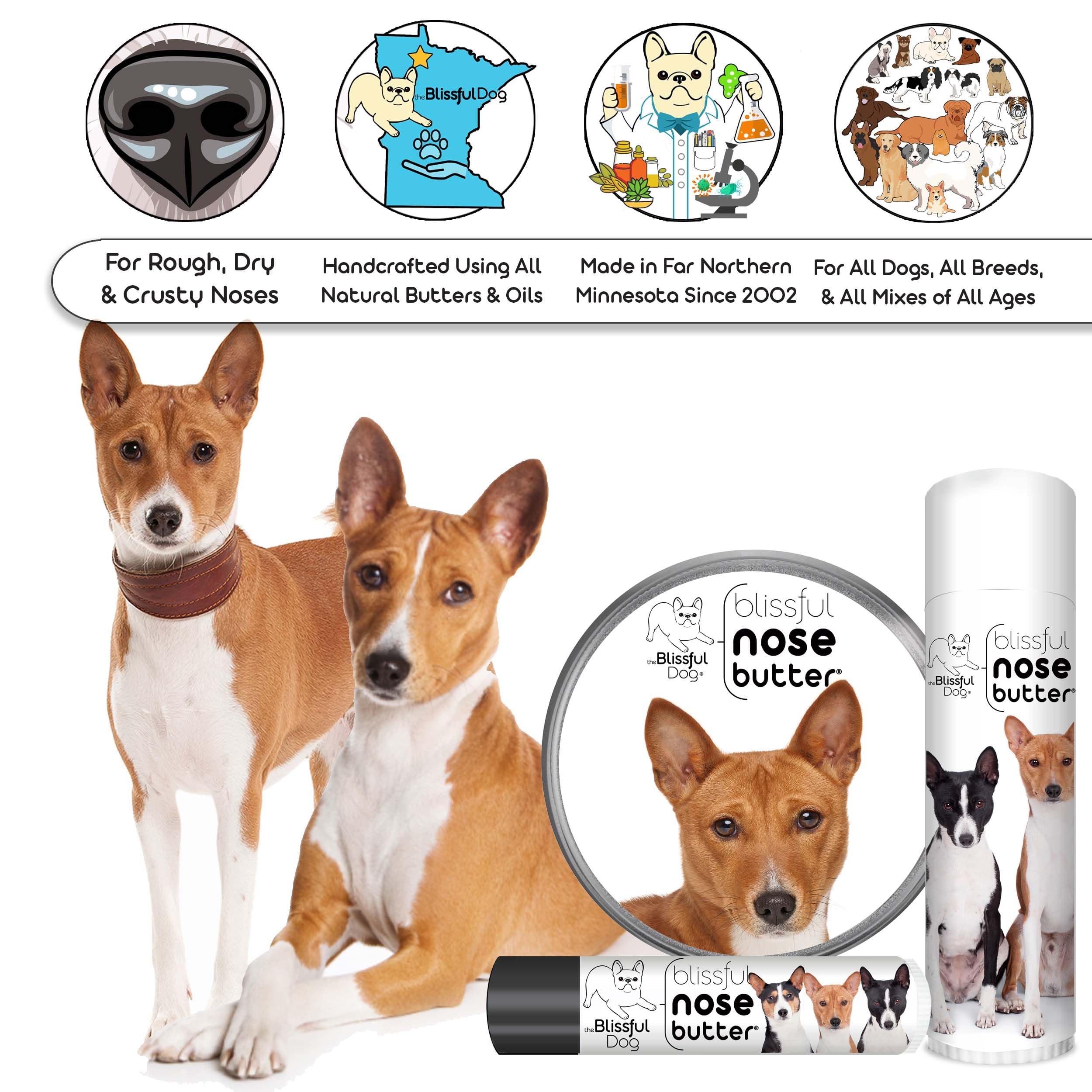 The Blissful Dog Basenji Unscented Nose Butter, 16oz