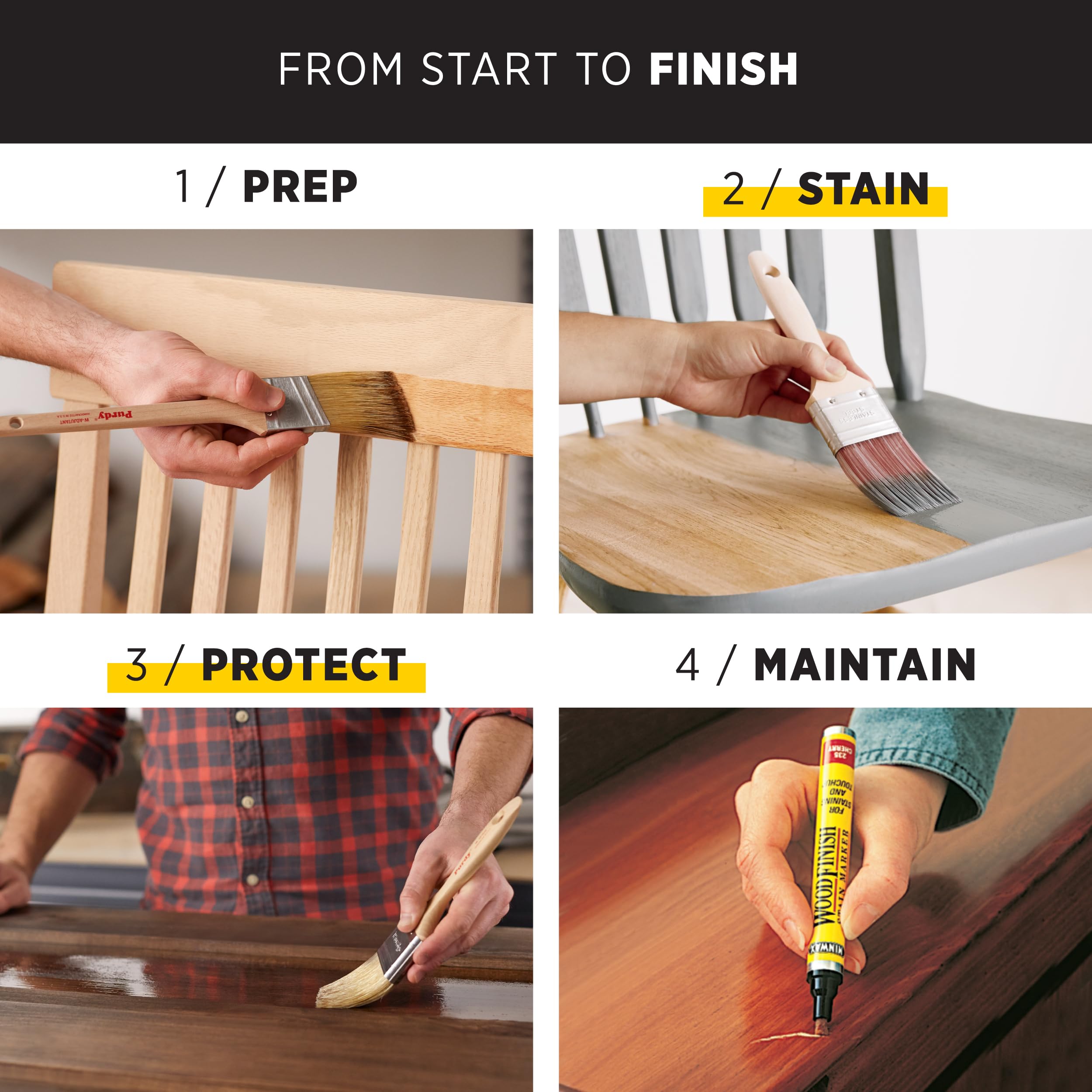 Minwax Polyshades Wood Stain  Polyurethane Finish - Quart, Espresso, Gloss