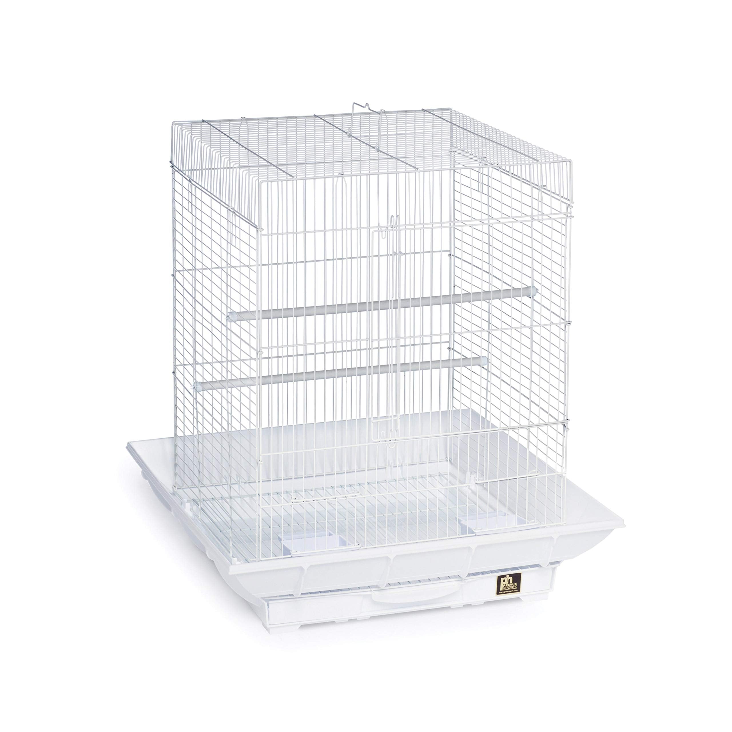 Prevue Hendryx Cockatiel Cage SP850G/W, 18"x18"x24", Green/White, Plastic Construction