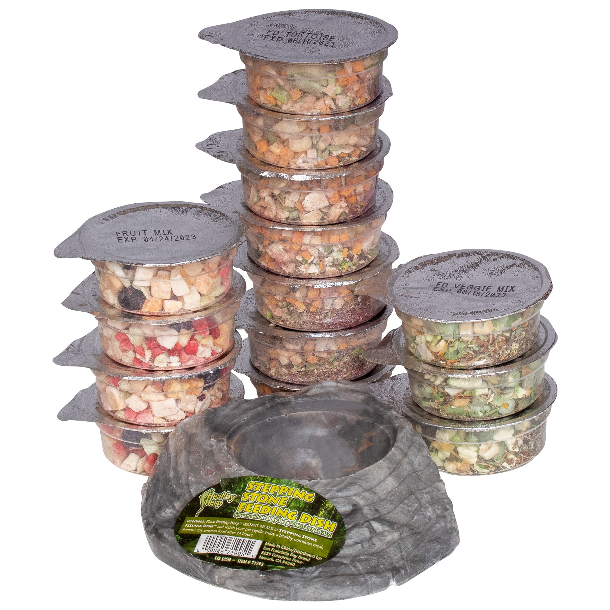 Healthy Herp Tortoise Food Instant Meal for Reptiles - Nutritious Turtle Food, Tortoise Habitat Accessories - Made in USA - for