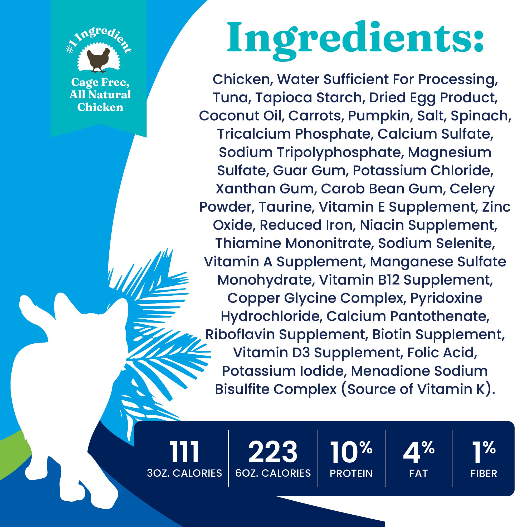 Solid Gold Tropical Blendz Wet Cat Food - Chicken Pate in Coconut Oil - Canned Cat Food, 16 Pack