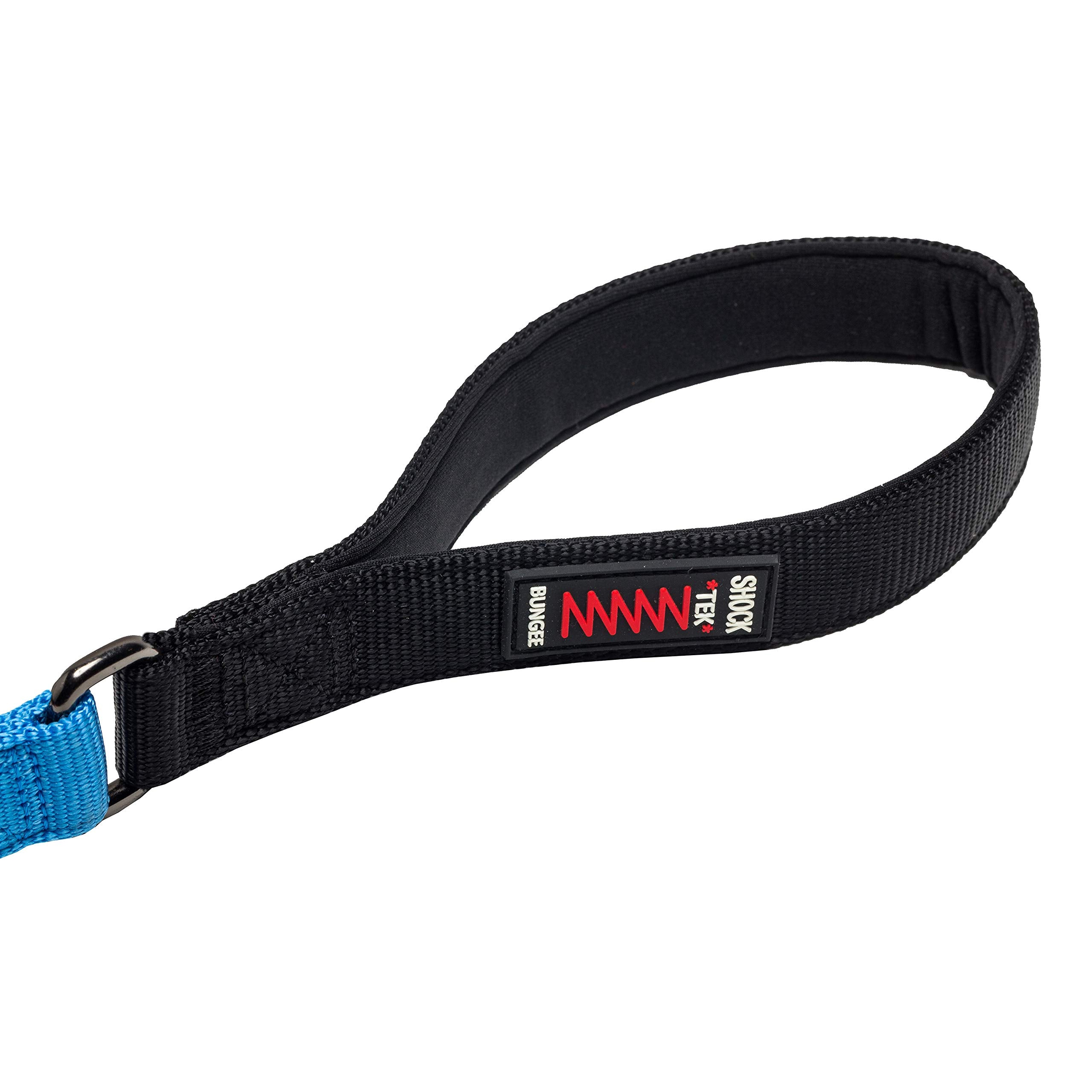 Franklin Sports Pet Supply - Nylon Dog Leash - Comfort - Neoprene Handles- Shok-Tek Bungee System - 4 Foot - Dog Training - Walking