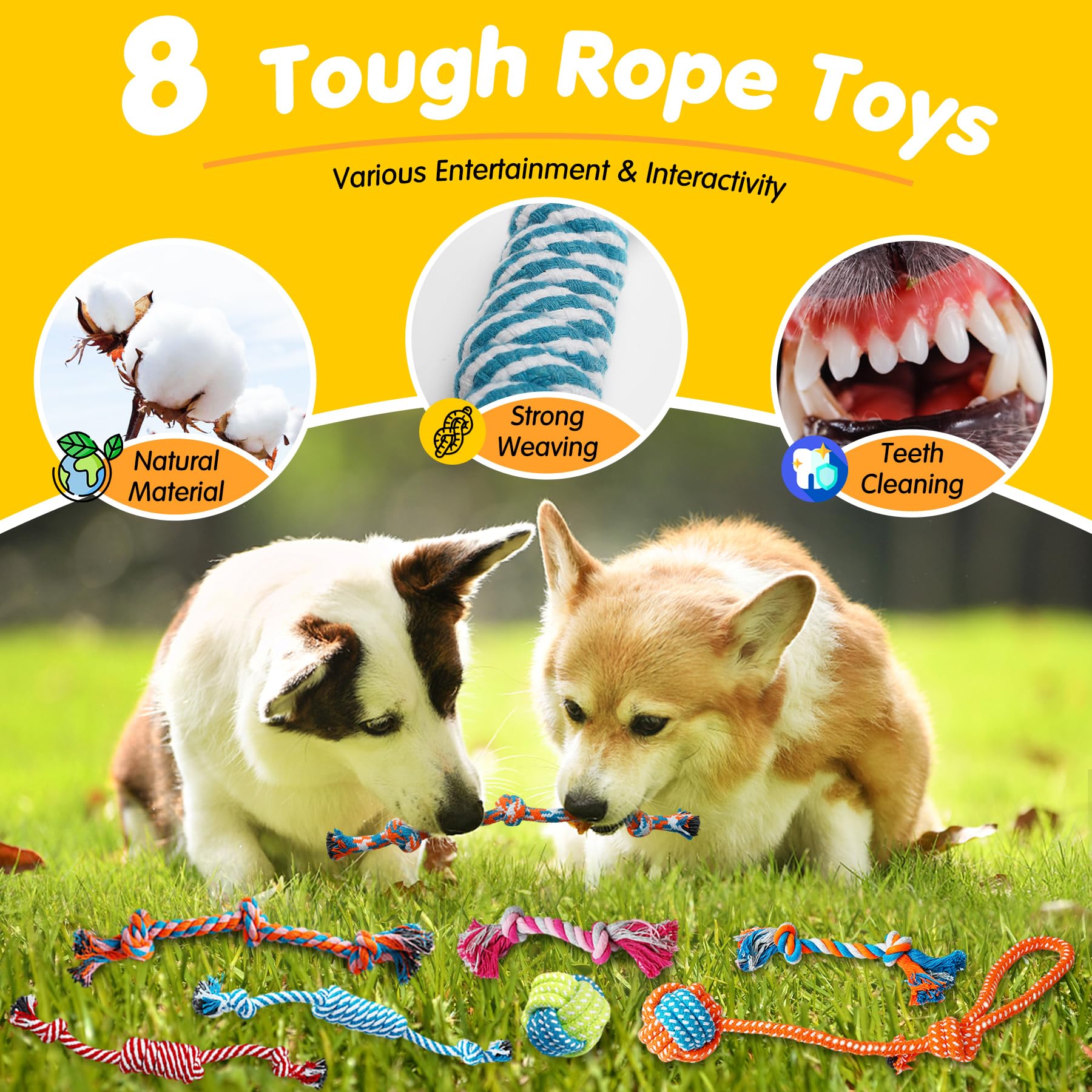 Zeaxuie 25 Pack Luxury Dog Chew Toys For Puppy, Dog Toys With Ropes Puppy Chew Toys, Treat Ball And Squeaky Puppy Toys For Teething Small Dogs