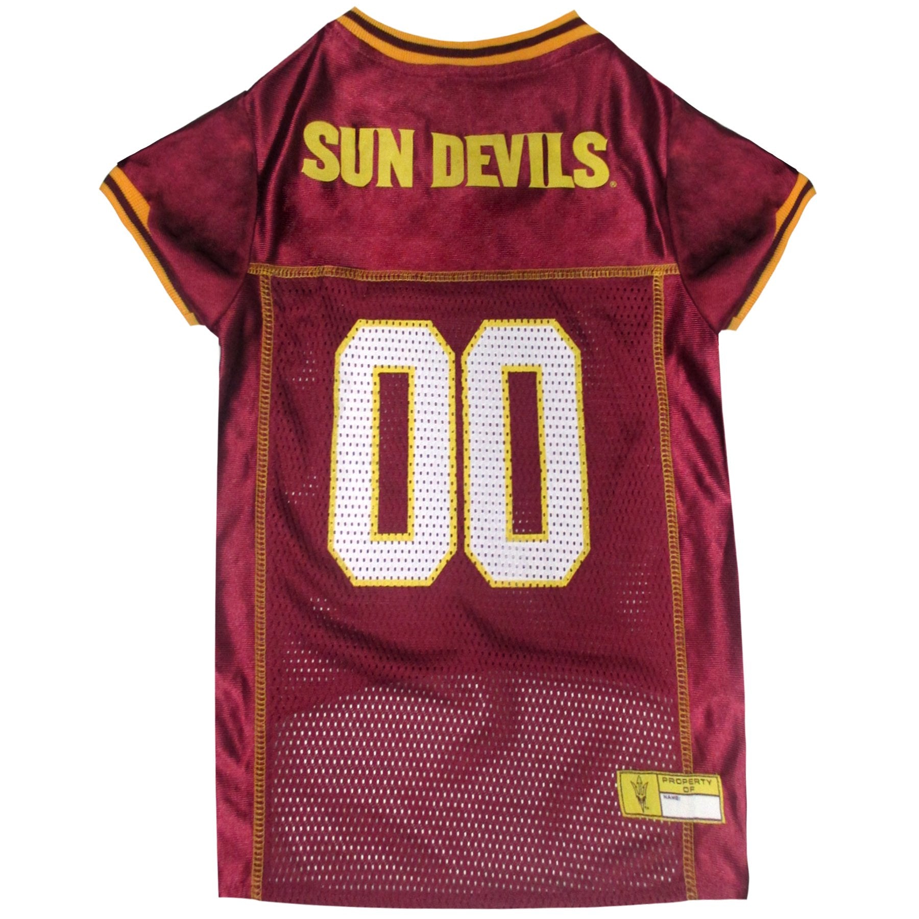 Pets First NCAA College Arizona State Sun Devils Mesh Jersey for DOGS & CATS, Small.Licensed Dog Jersey with your Favorite Footb