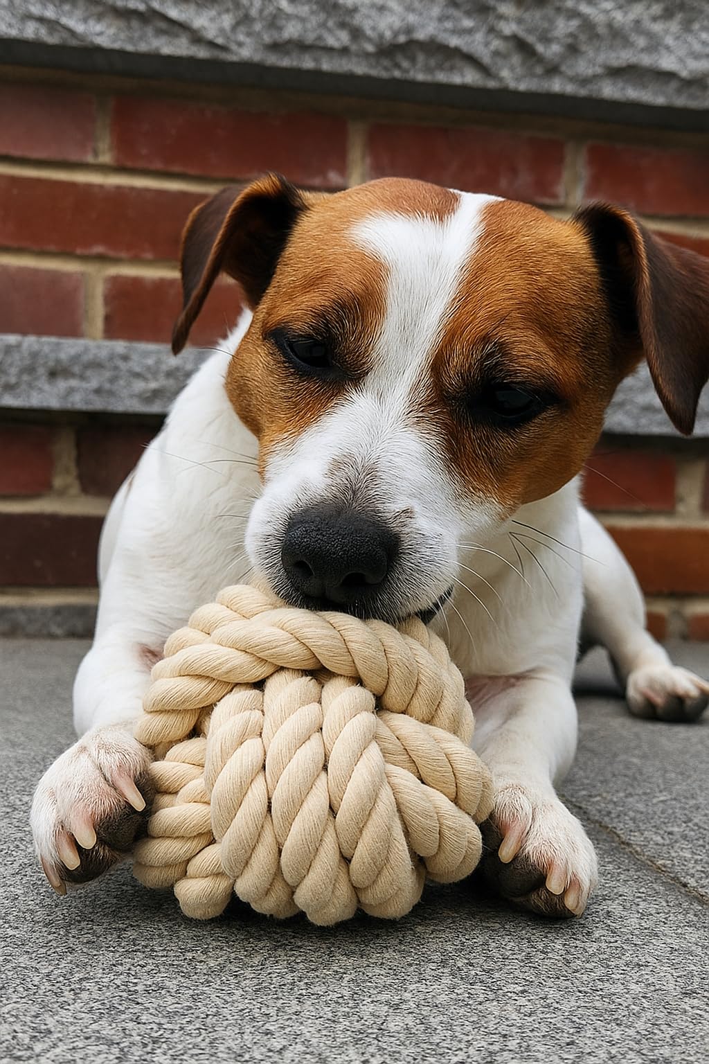 Esselkay Germany Be Nordic Rope Knot Ball Dog Toy, 5 Cm, Pack Of 2