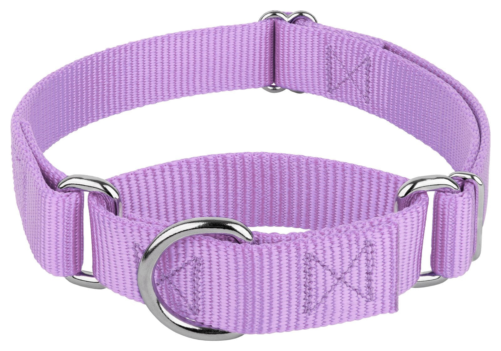 Country Brook Petz - Lavender Martingale Heavy Duty Nylon Dog Collar - 21 Vibrant Color Options (3/8 Inch Width, Micro)