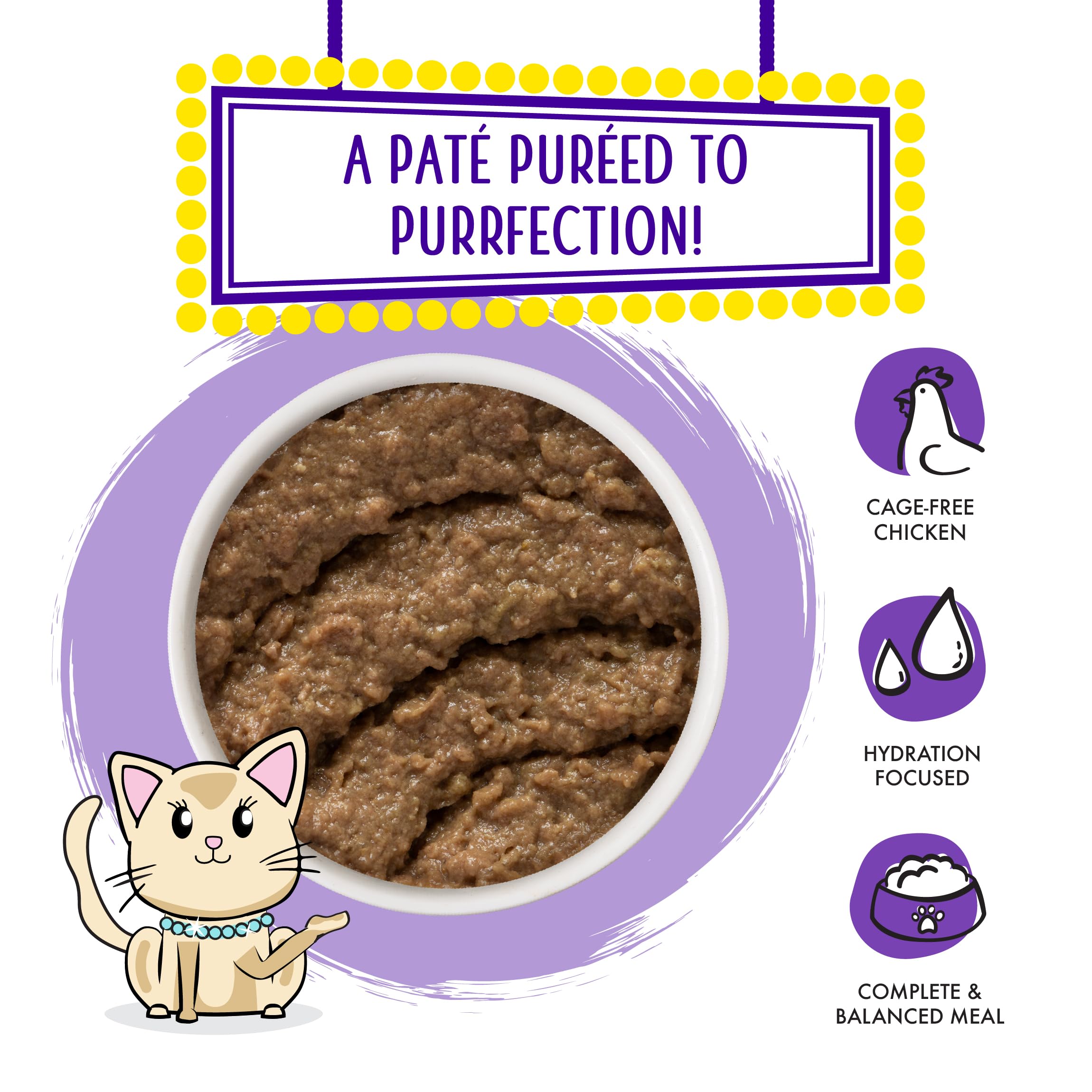 Weruva Wet Cat Food, Meal or No Deal with Chicken and Beef Pate, 10oz Can, Pack of 12