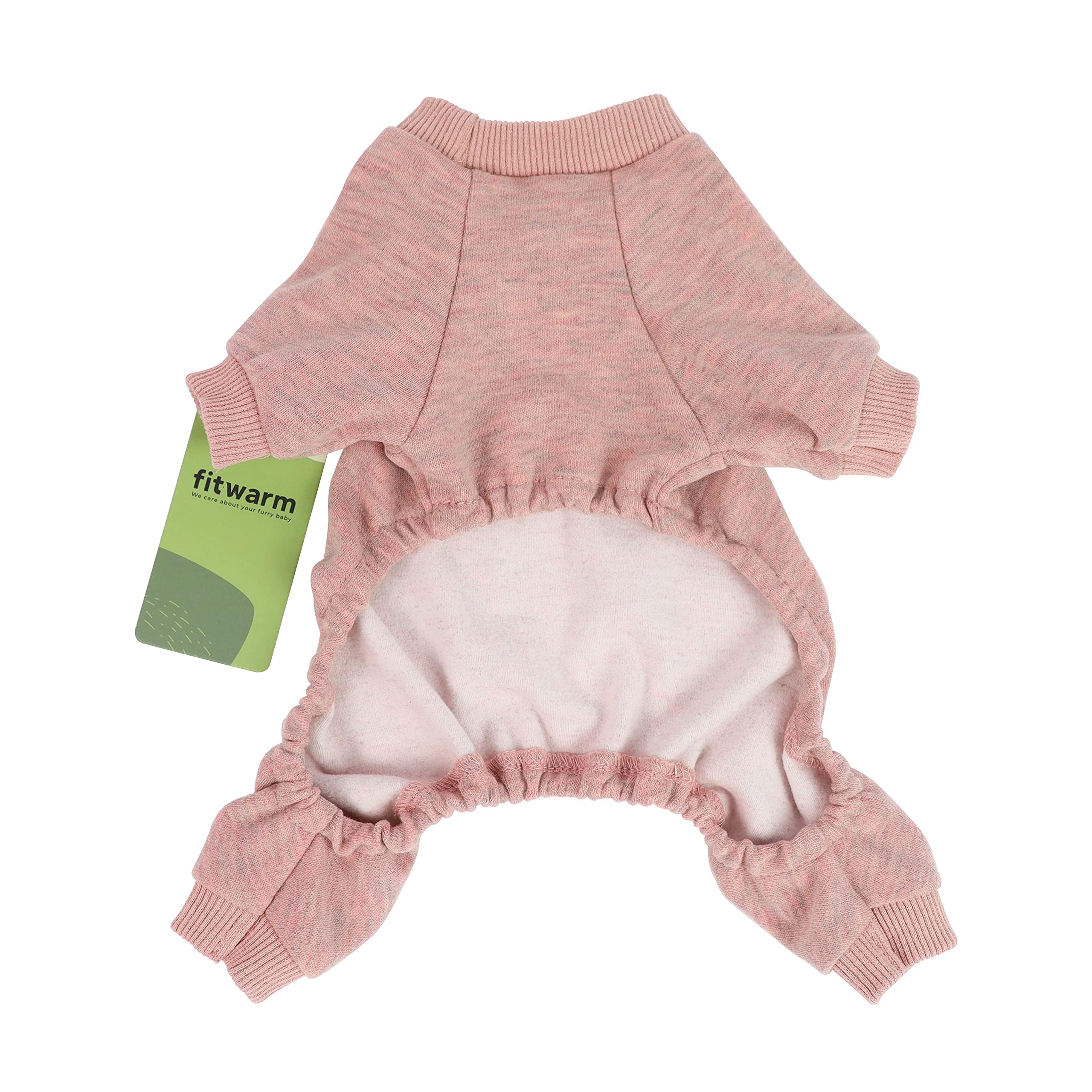 Fitwarm I Love You To The Moon And Back Dog Pajamas, Dog Clothes For Small Dogs Girl, Pet Onesie, Cat Outfit, Mid-Weight Velvet,